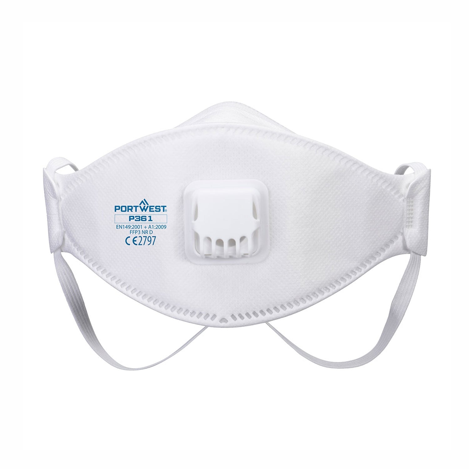 10 Mascherine P361 - FFP3 - Dolomia con Valvola – Confezione da 10 portwest