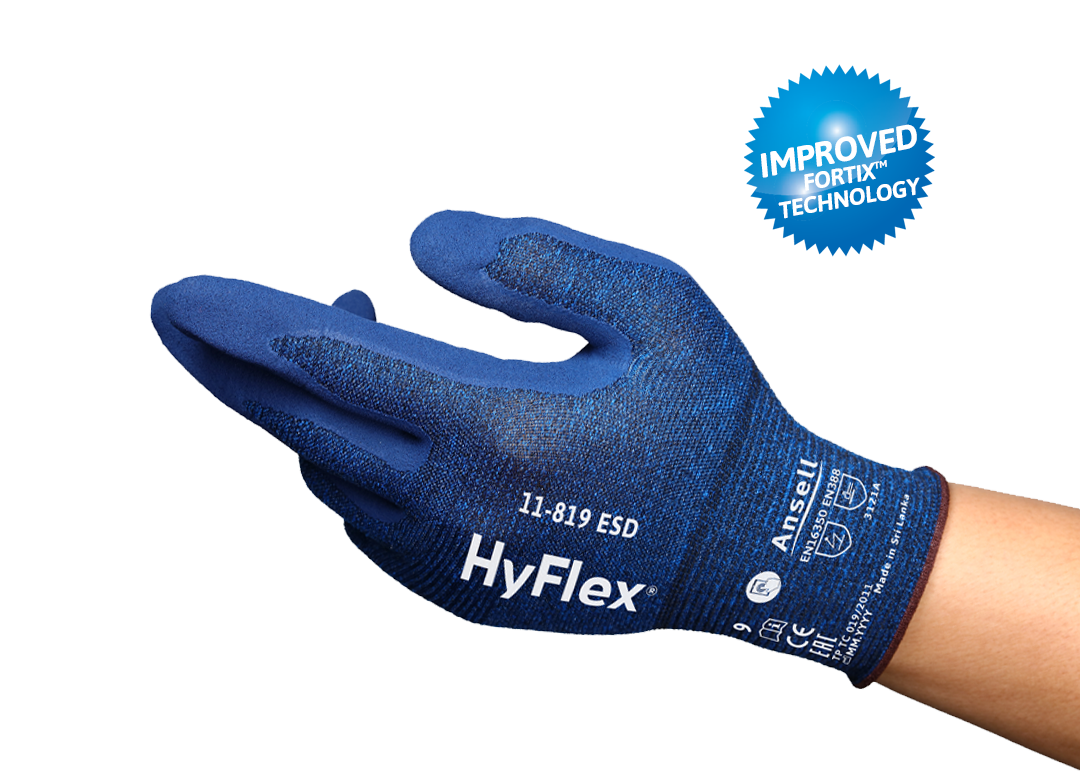 Guanti da Lavoro sottili rivestimelto nitrile Ansell HyFlex 11-819