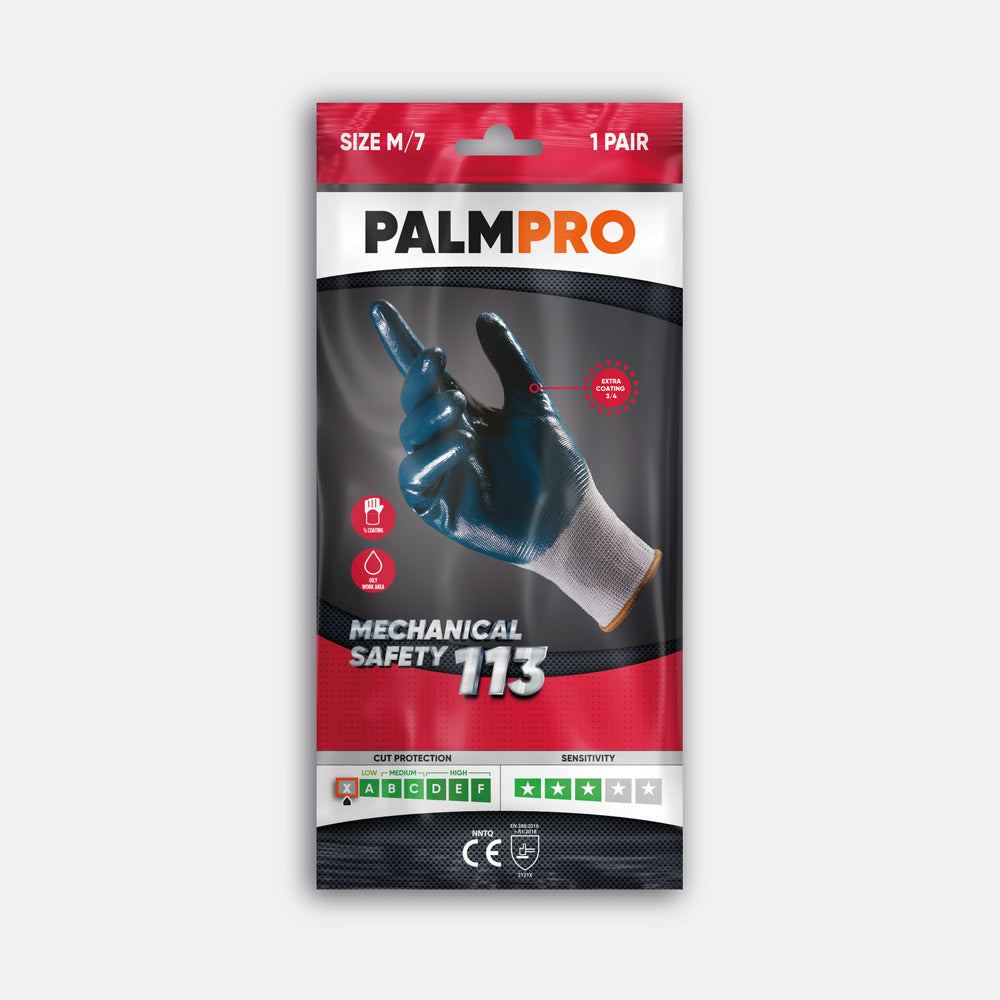 Guanti da lavoro ricoperti Nitrile Nylon 113