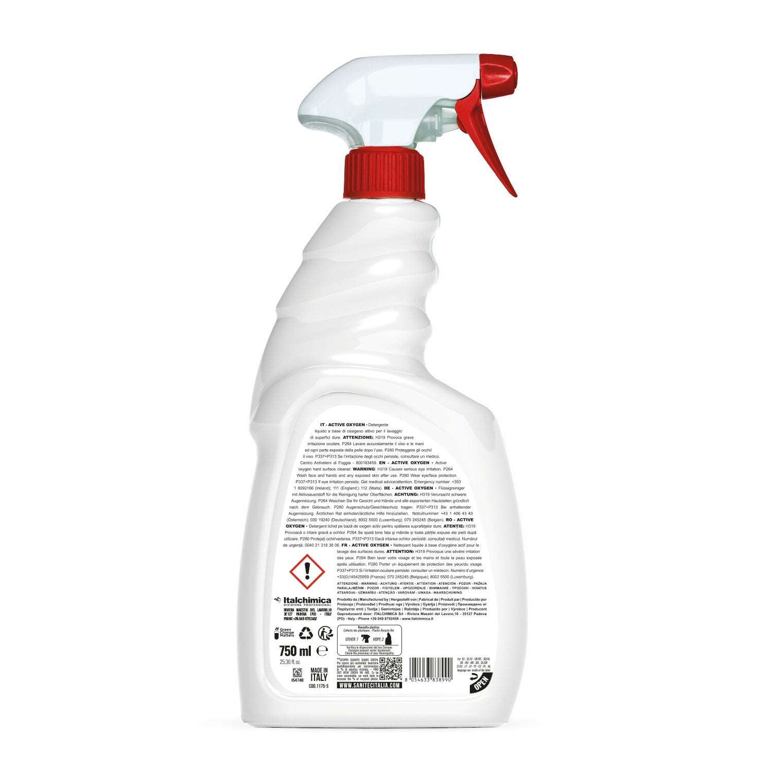 Disinfettante active oxygen 750 ml sanitec 1175-S