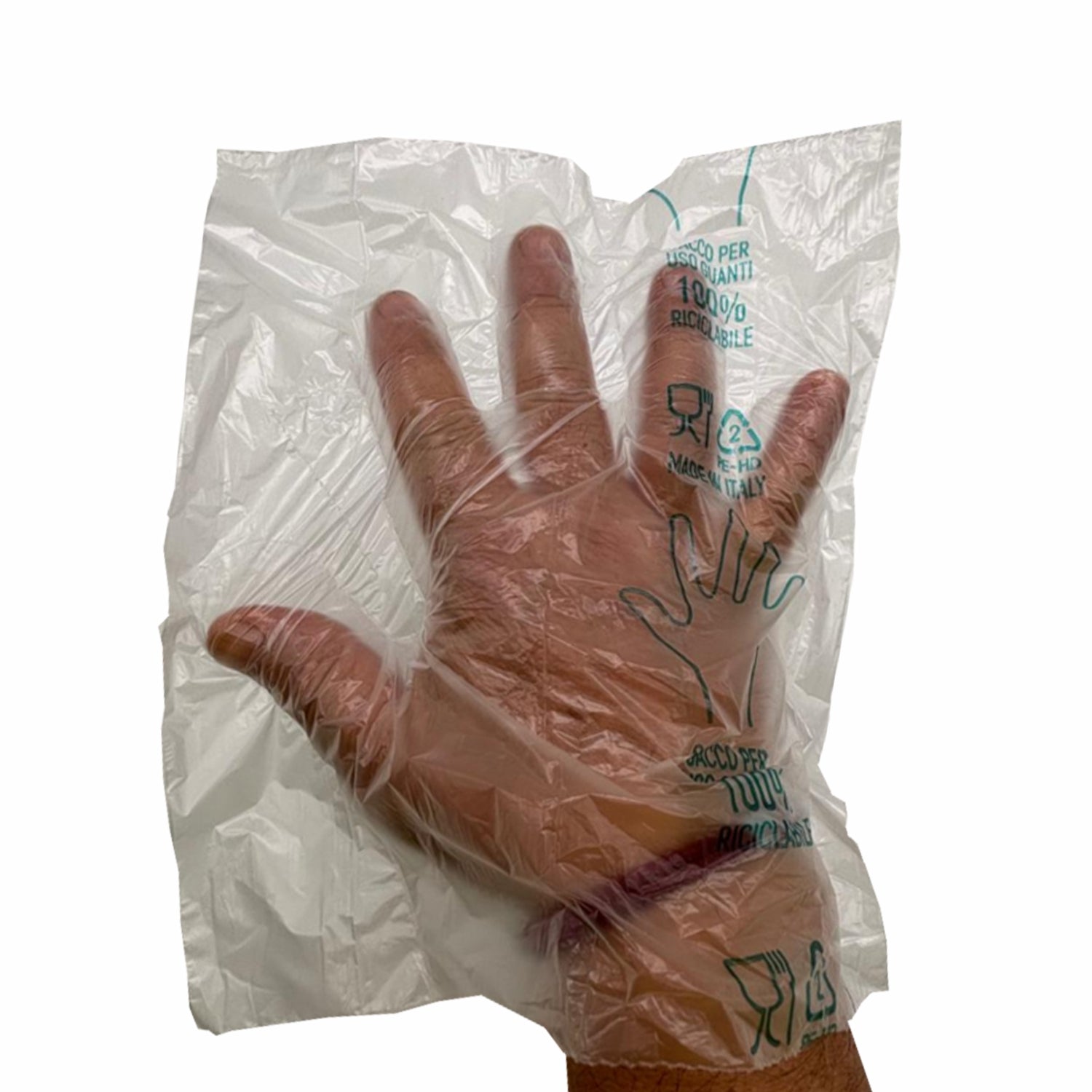 10.000 Guanti monouso per distributori pompe di benzina e ortofrutta 20 rotoli x 500 taglia XL