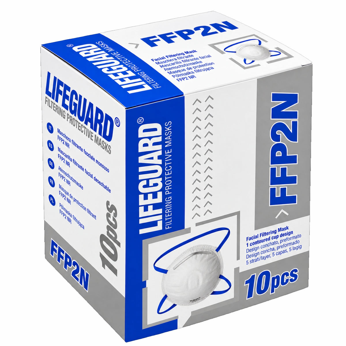Mascherina FFP2 Monouso Con Valvola – Confezione da 10 pz | EN 149:2001+A1:2009
