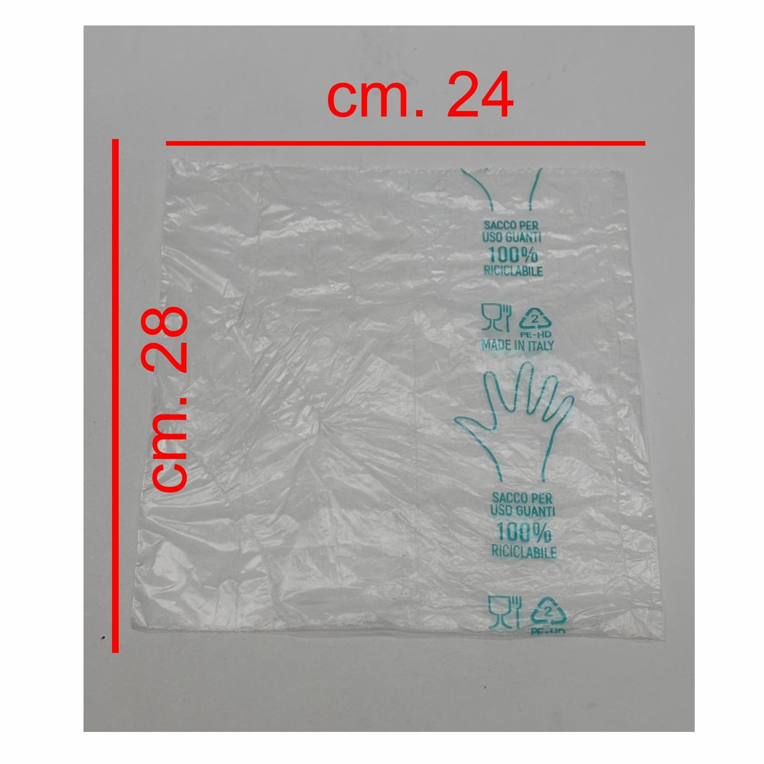 10.000 Guanti monouso per distributori pompe di benzina e ortofrutta 20 rotoli x 500 taglia XL