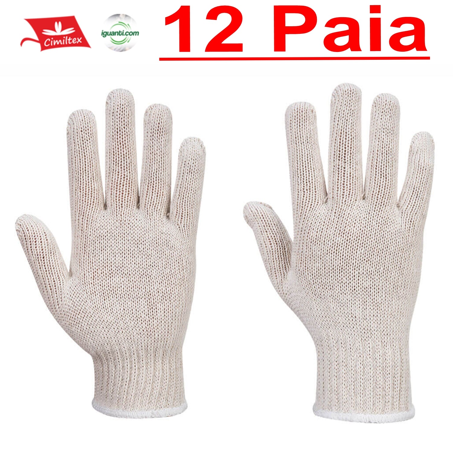 12 Guanti o sotttoguanto in poli cotone ab030 portwest
