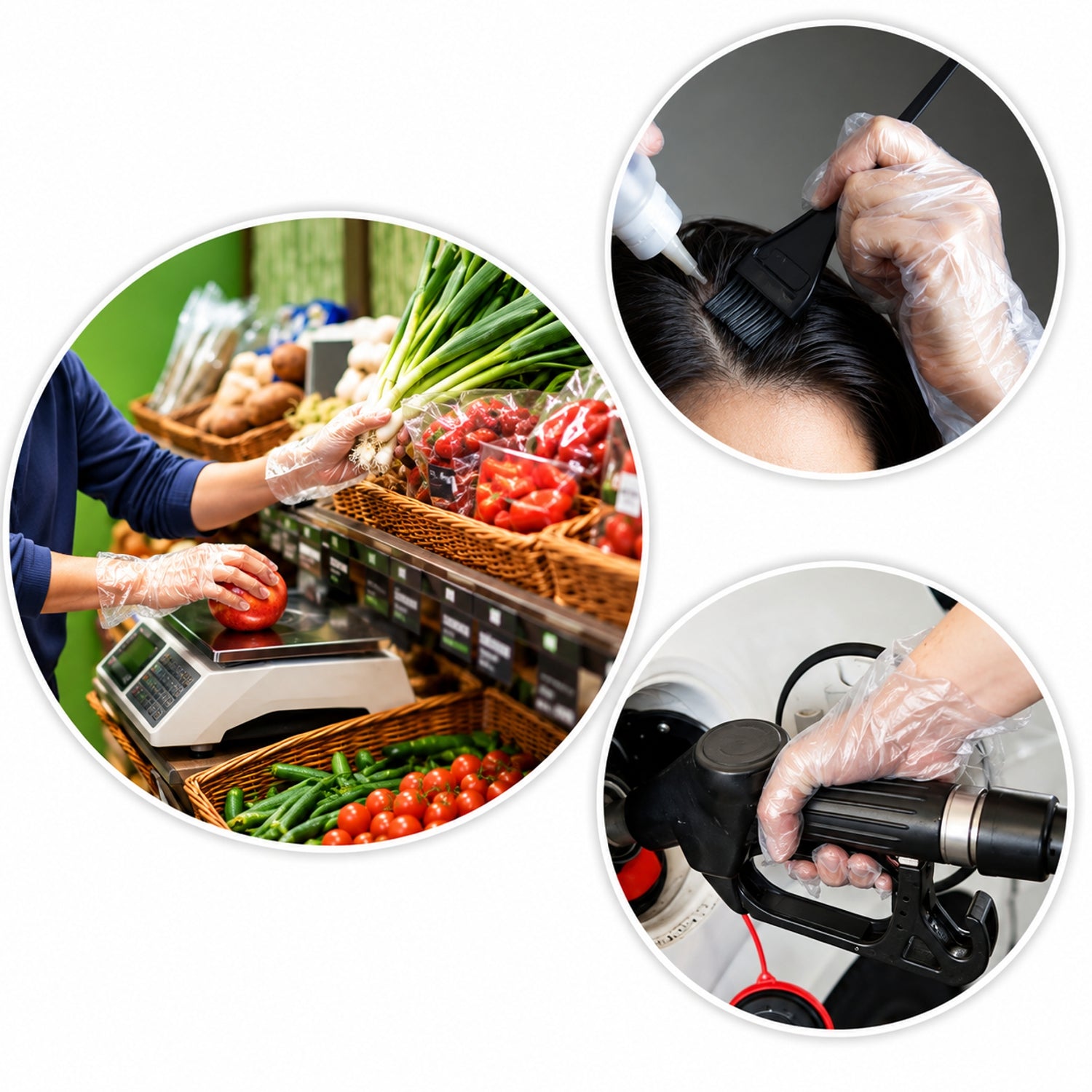 10.000 Guanti monouso in polietilene HDPE per distributori e ortofrutta Box da 500 – taglia XL