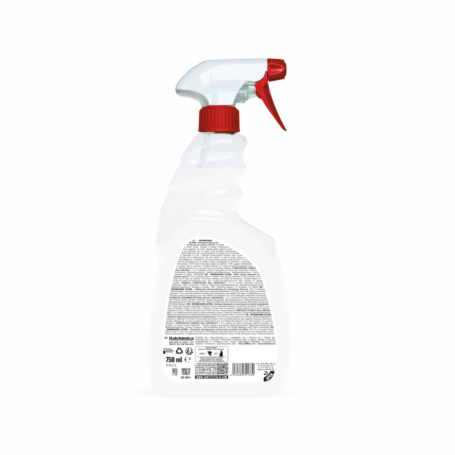 6 flaconi Sgrassatore detergente degreaser ultra marsiglia 750 ML sanitec 1808-S