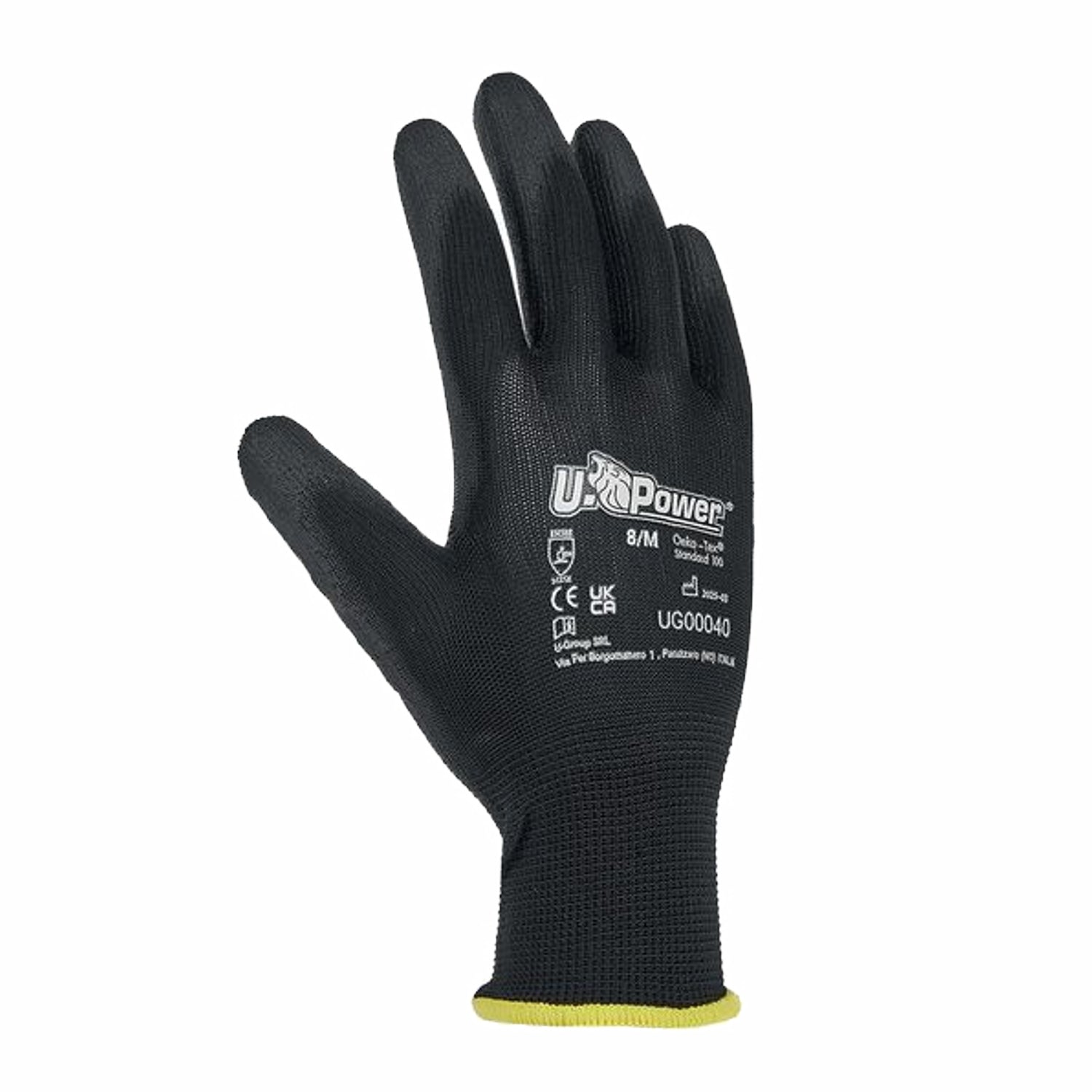 U-Power Guanti da lavoro ONIX rivestito in poliuretano sul palmo