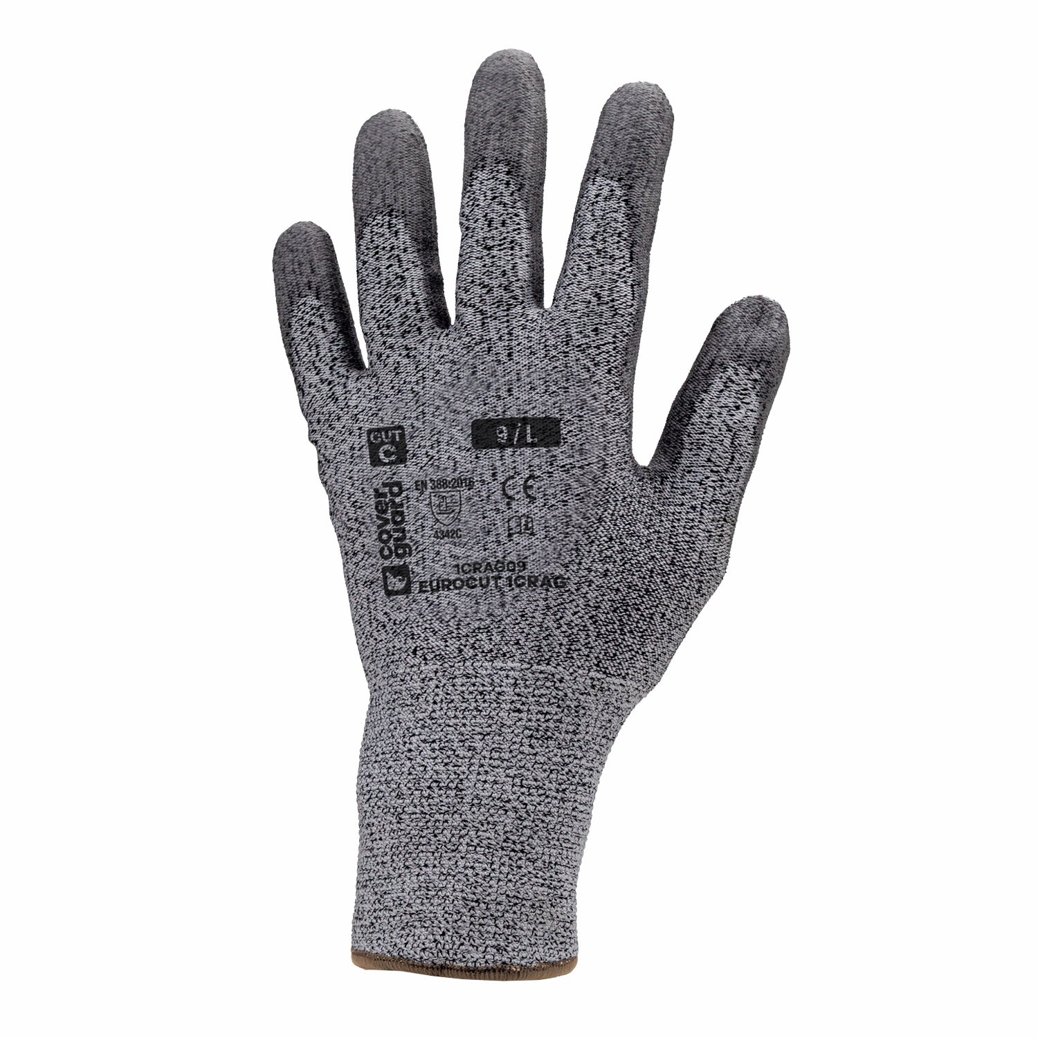Guanti antitaglio HPPE palmo spalmato in POLIURETANO grigio 1crag