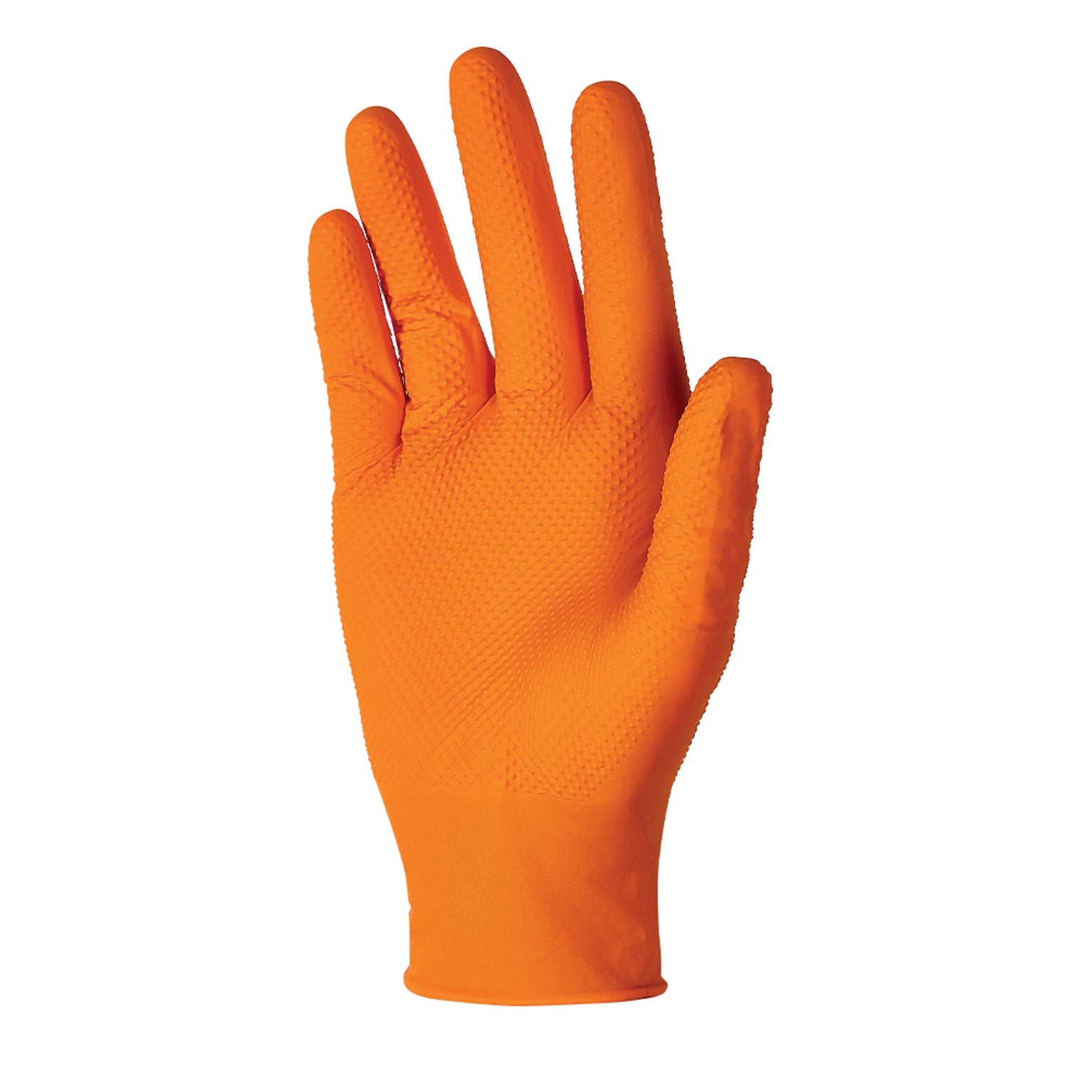 U-Power Guanti monouso one shot in nitrile grip arancione pz.50 gr. 8,40