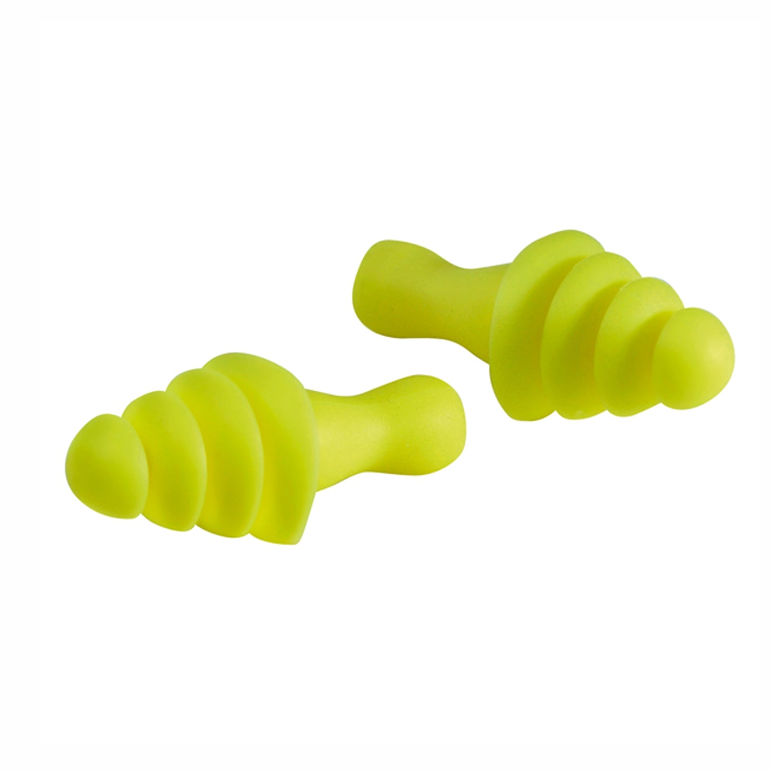 Tappi antirumore 30 DB giallo con cordoncino 4 flange lisce