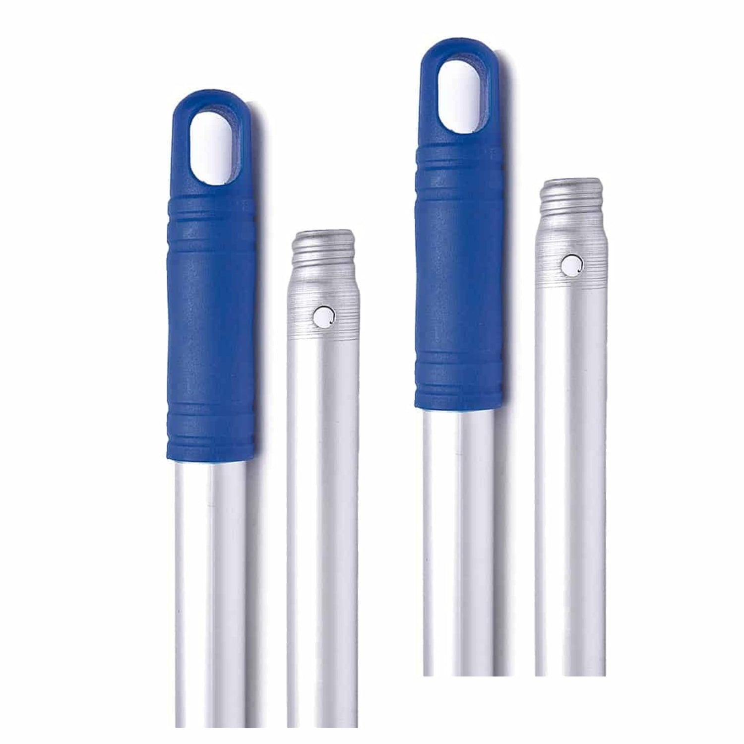 2 Manici alluminio professionale cm. 150 cm. attacco a vite + foro