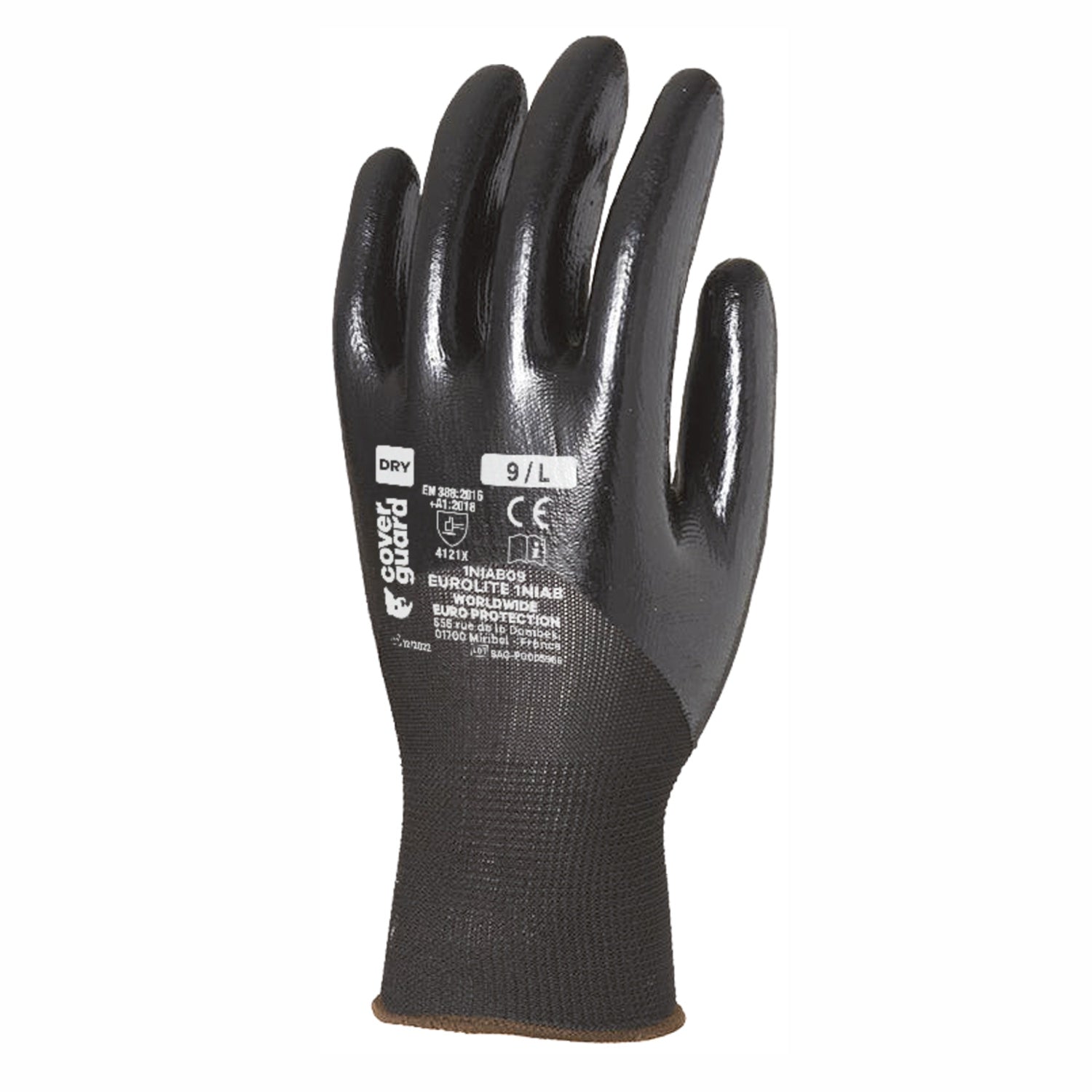 Guanti da lavoro nylon ricoperti in Nitrile 3/4 protezione da oli e grasso 1niab