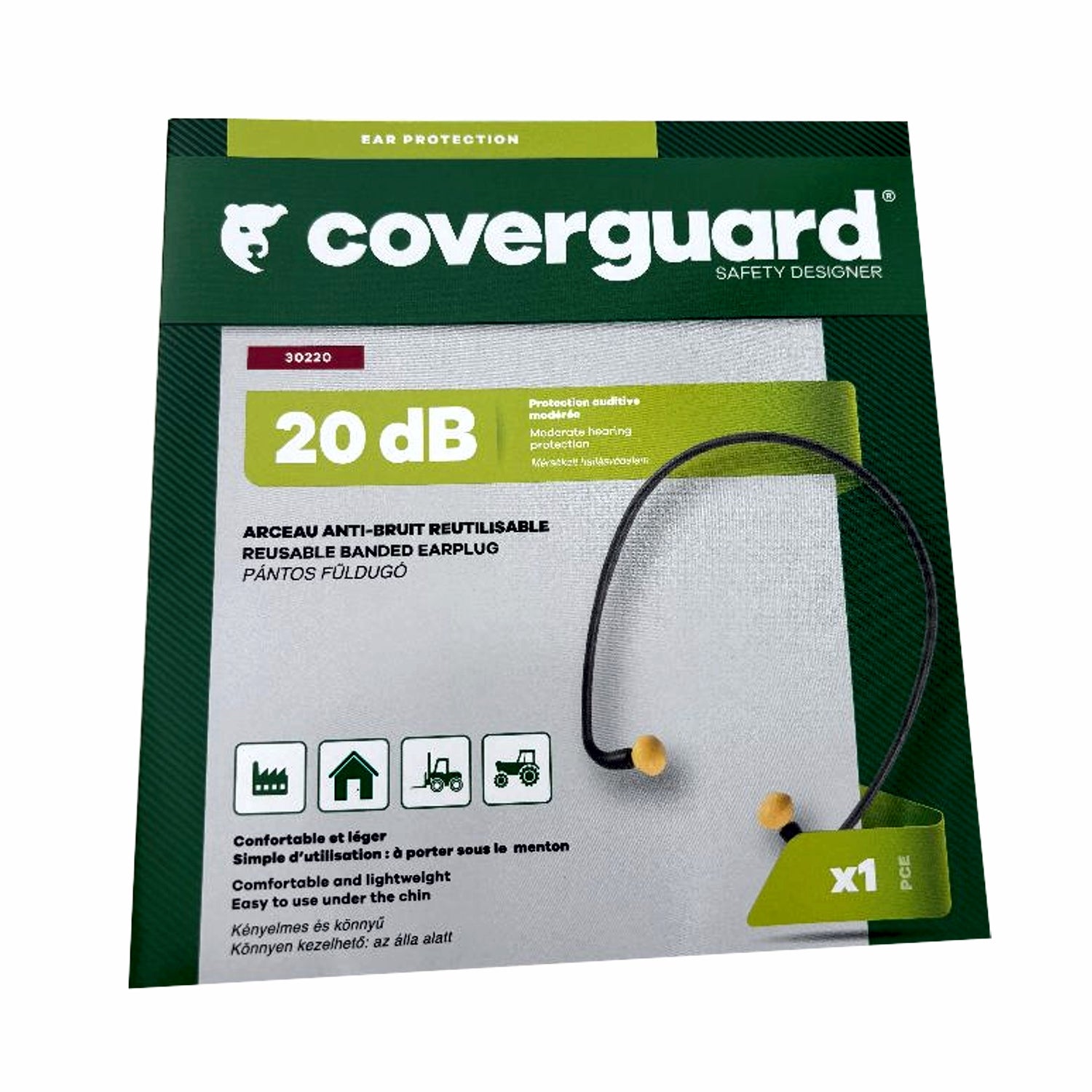 Tappi per le orecchie archetto auricolare protezione udito 20 db. MO30220