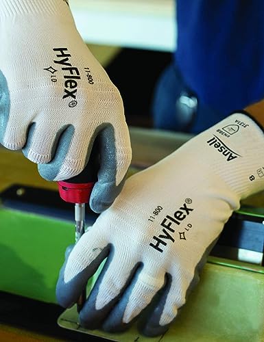 Guanti da Lavoro Professionali Rivestimento in Nitrile Ansell HyFlex 11-800
