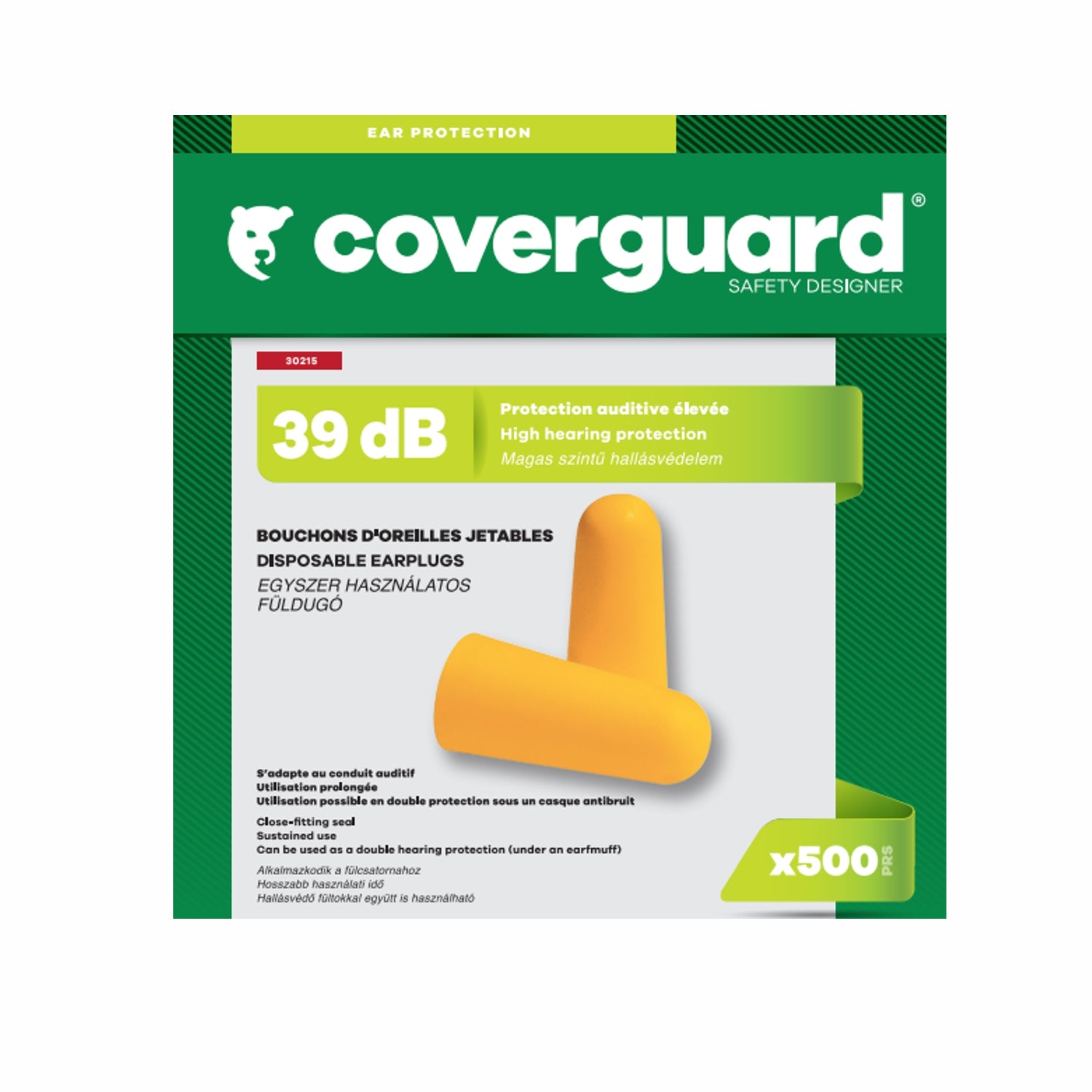 1000 Tappi antirumore arancione categoria III dB 39