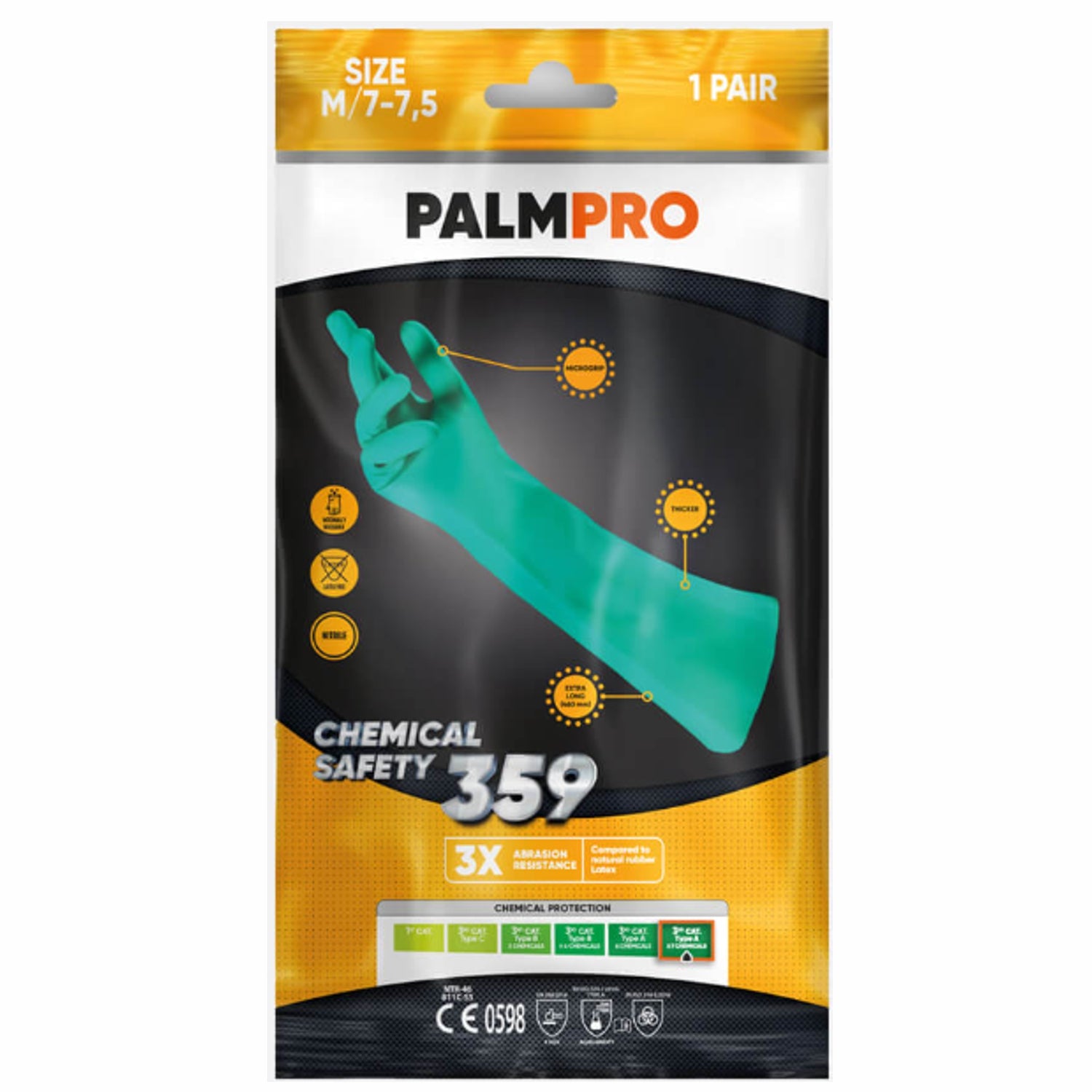 Guanti da lavoro in nitrile lunghi Interface tought 359