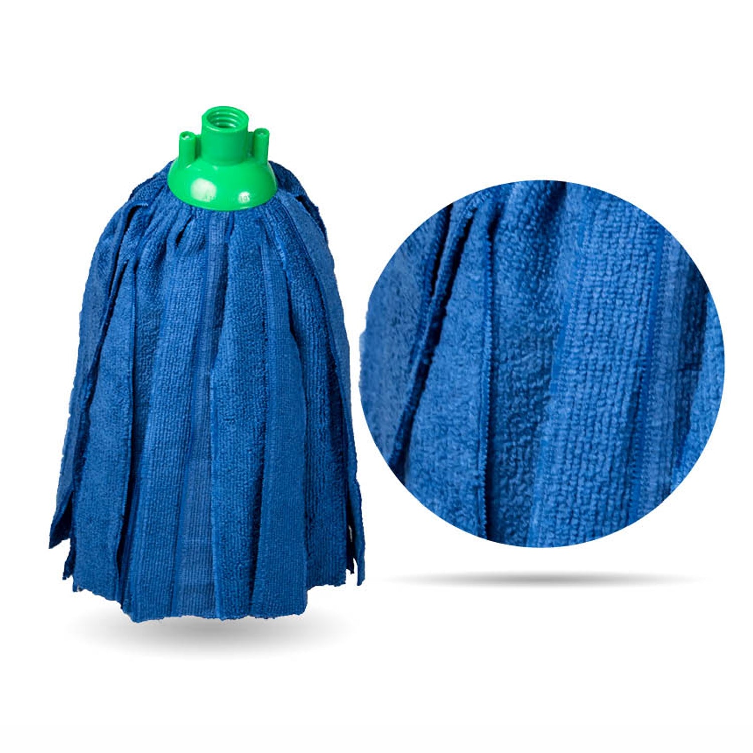 12 Mocio Mop Microfibra gr. 220 professionale filo tagliato ideale per tutti i tipi pavimenti