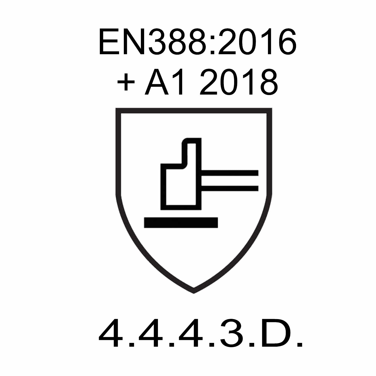 Guanti antitaglio HPPE palmo Doppia spalmatura micro schiuma NITRILE nero 1crnb