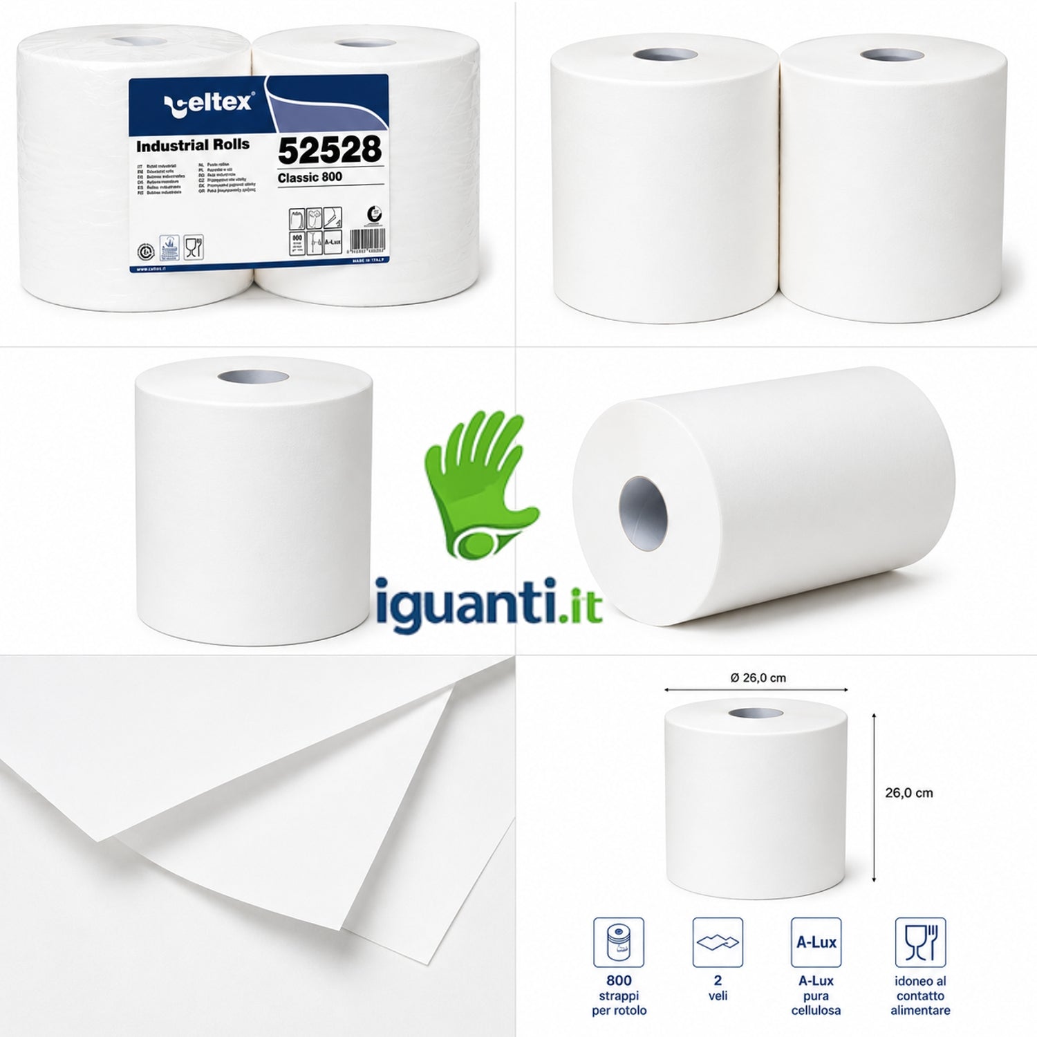 Rotolone Celtex Classic Liscia – utilizzo in officine, laboratori e cucine professionali