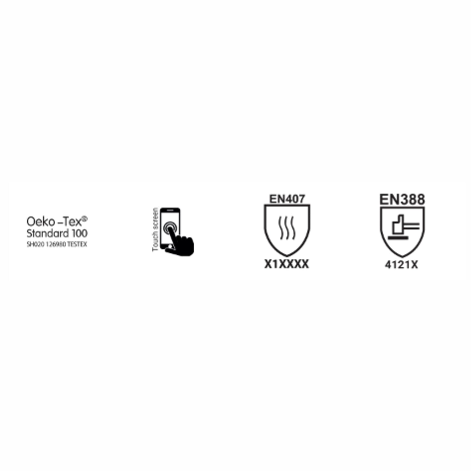 U-Power Guanti da lavoro ICON rivestito in schiuma di nitrile sul palmo