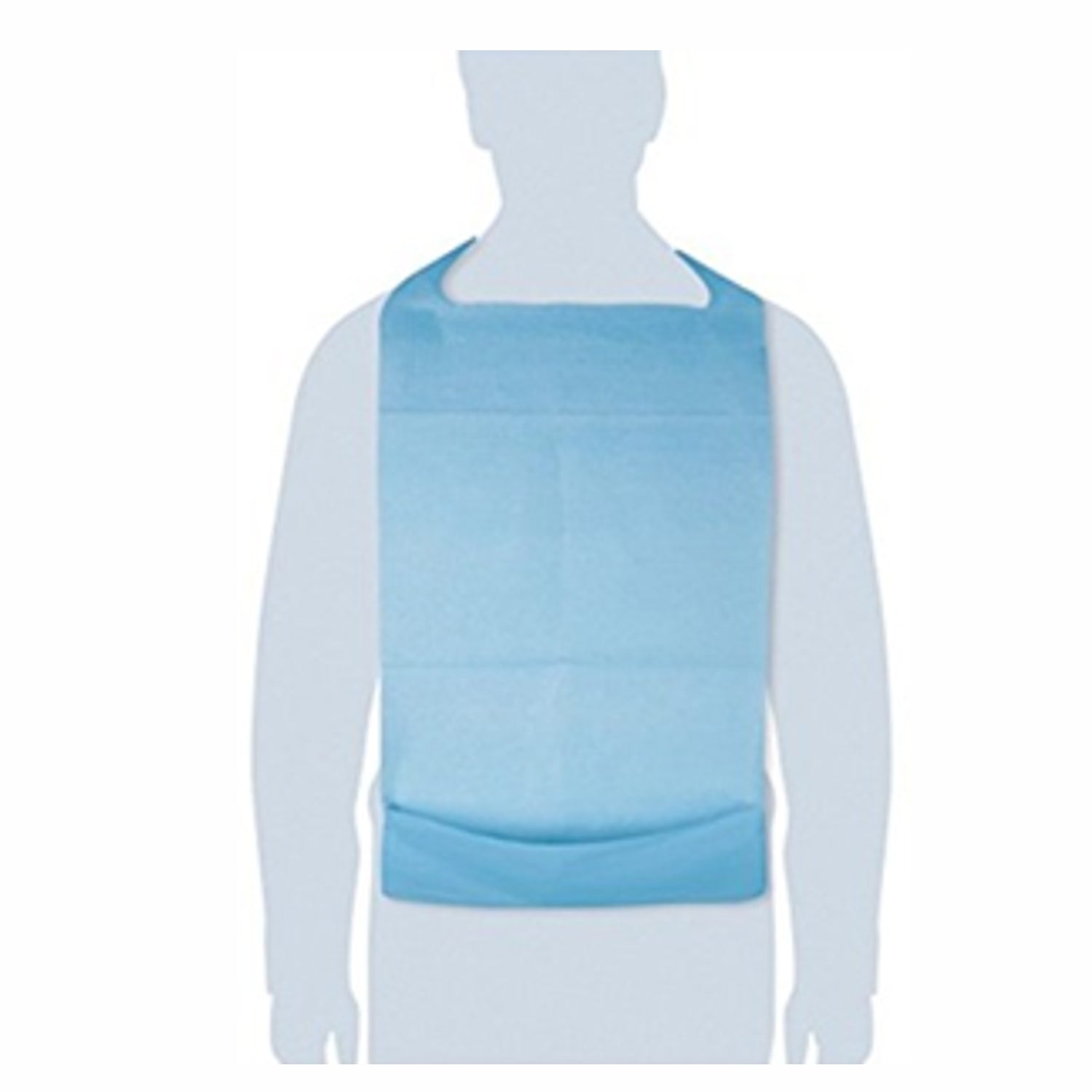 500 Bavaglio monouso con tasca impermeabile cartone da 500 pz.