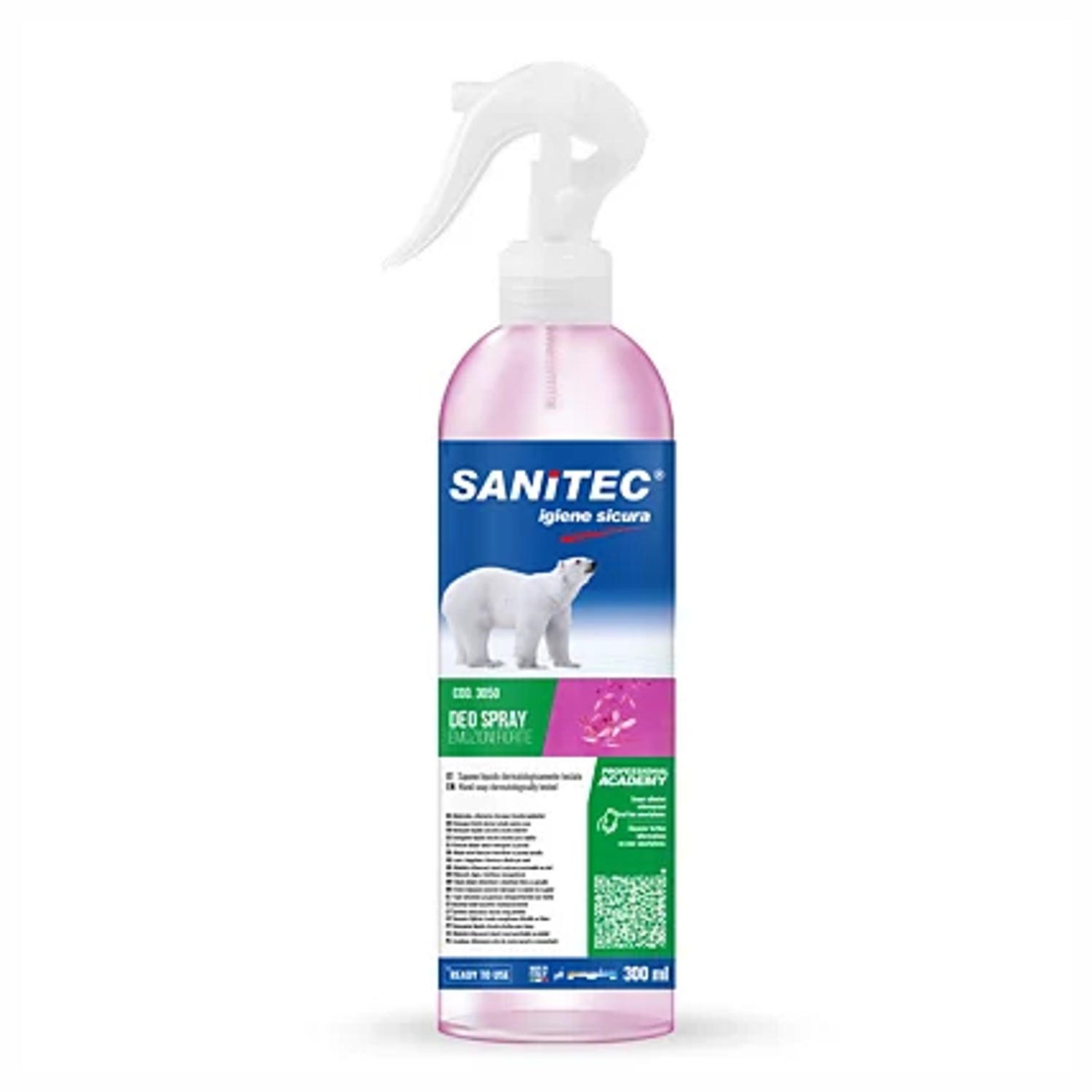 Deodorante per ambienti e tessuti con tecnologia elimina odori deo spray emozioni 300 ml sanitec 3050