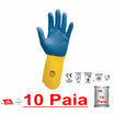Guanti Bicolore da lavoro in lattice felpato riusabile DPL mbx chemical safety 333
