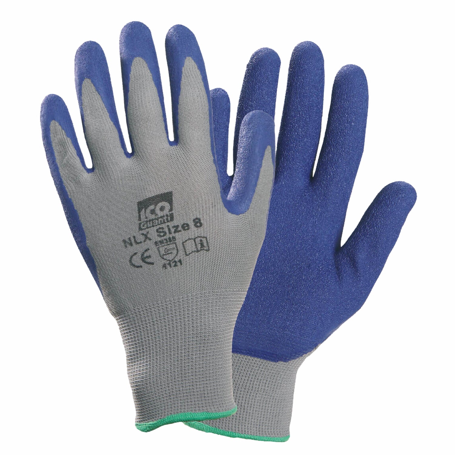 Guanto sintetico rosso spalmato in lattice nero tec