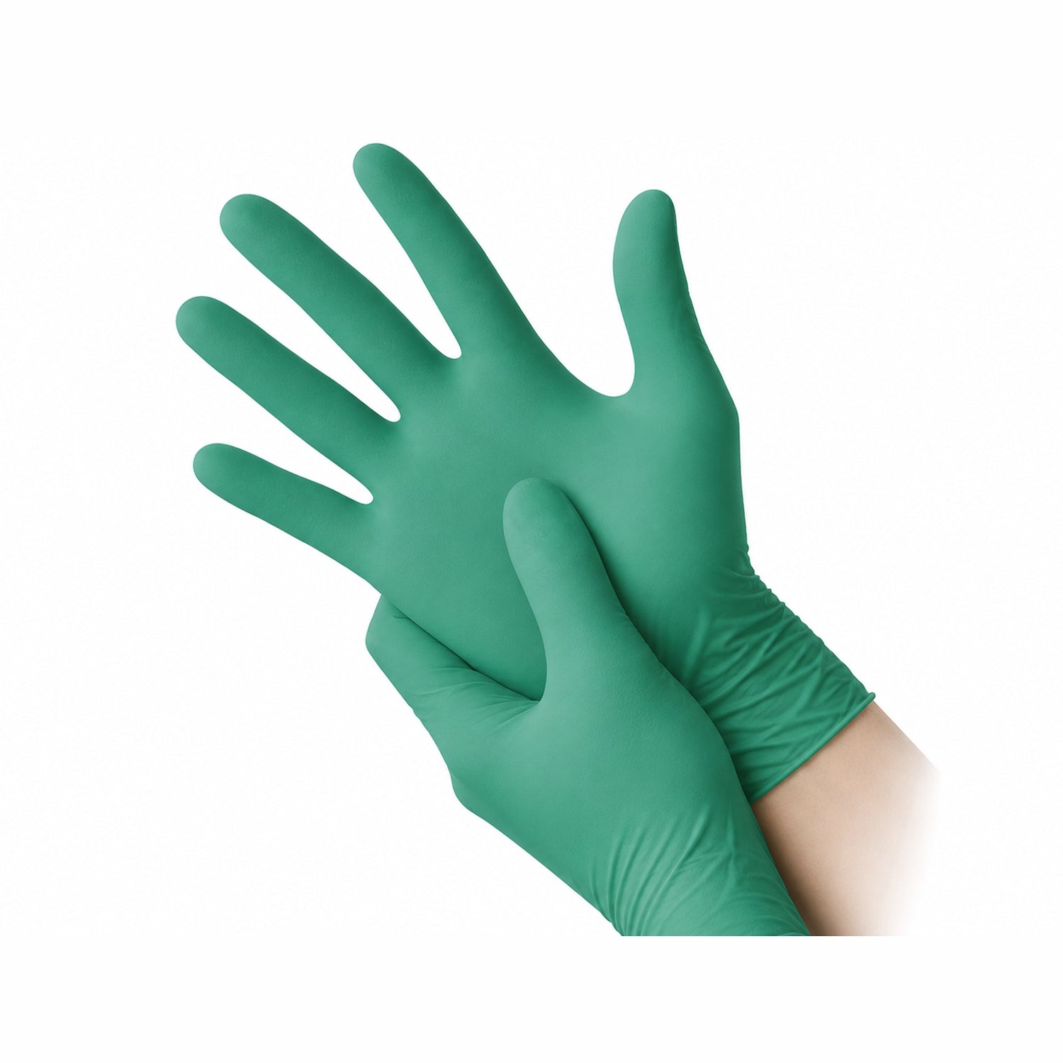 Guanti in lattice colore verde per dentisti