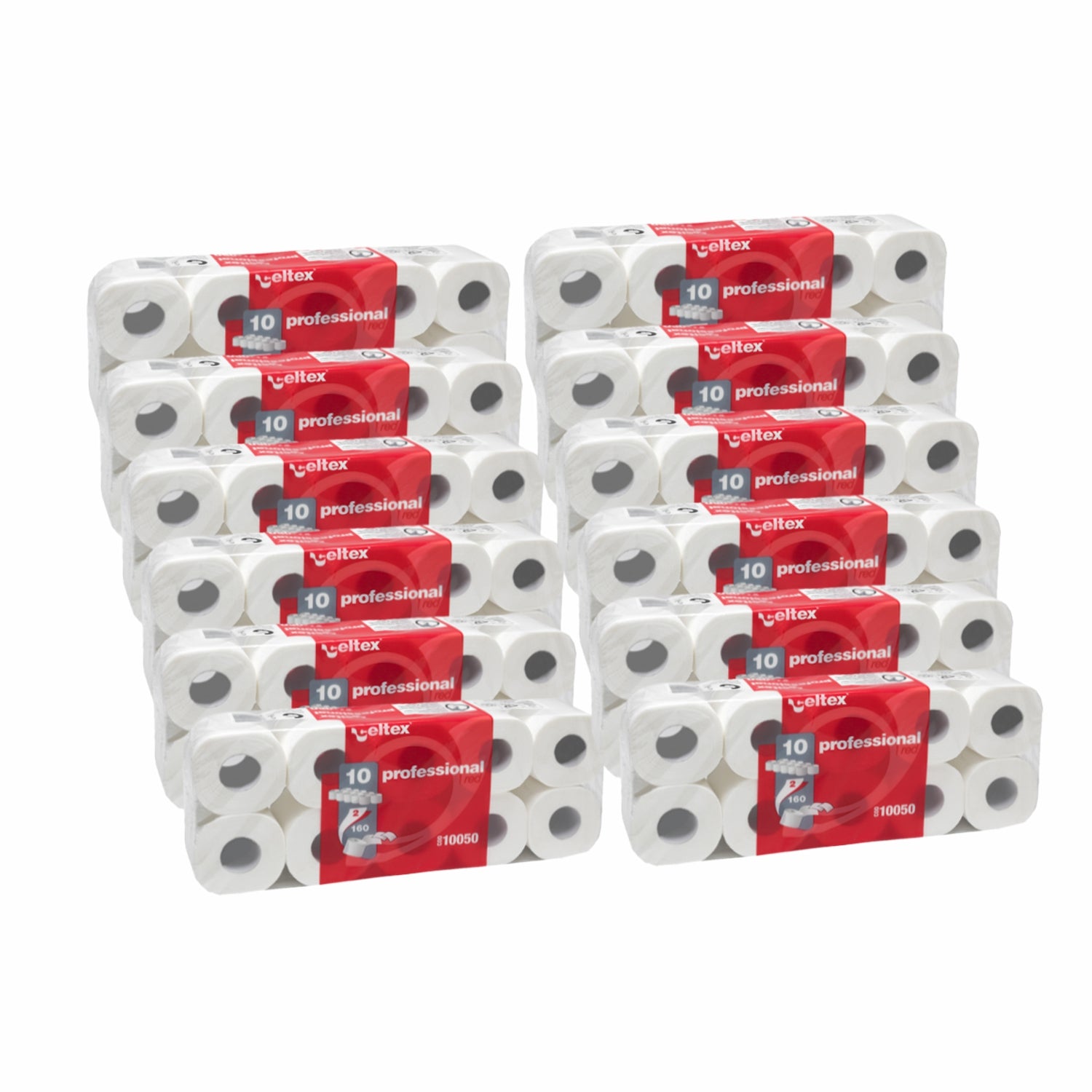 120 rotoli Carta igienica 10 rotoli 2 veli pura cellulosa celtex C10050