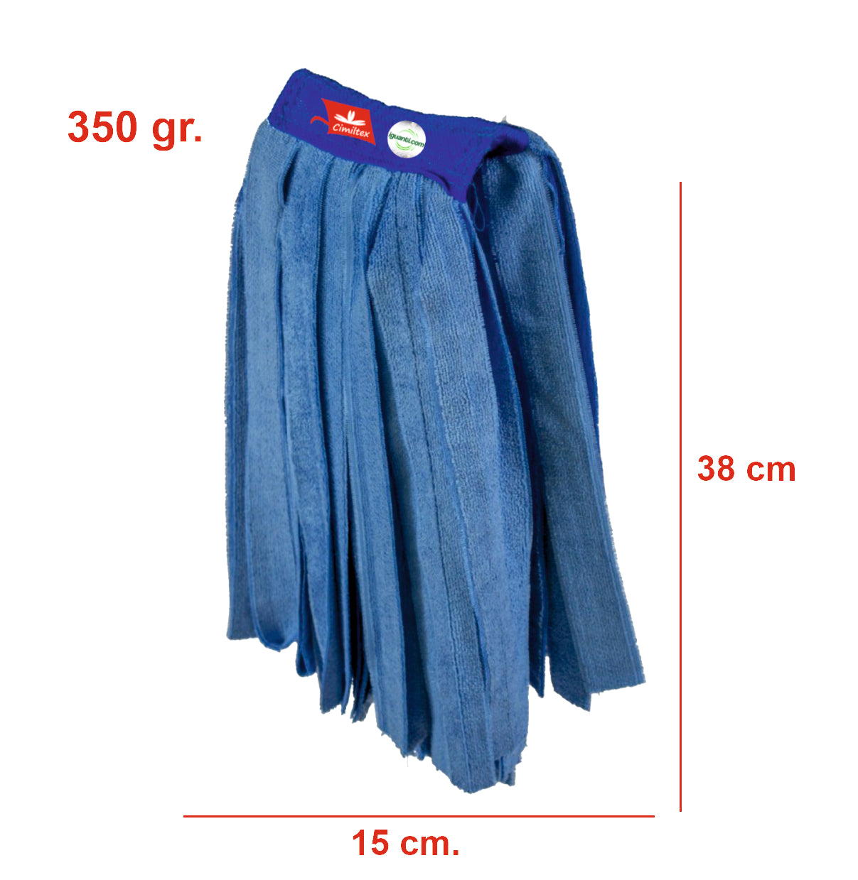 12 Mocio Mop microfibra gr.350 professionale industriale