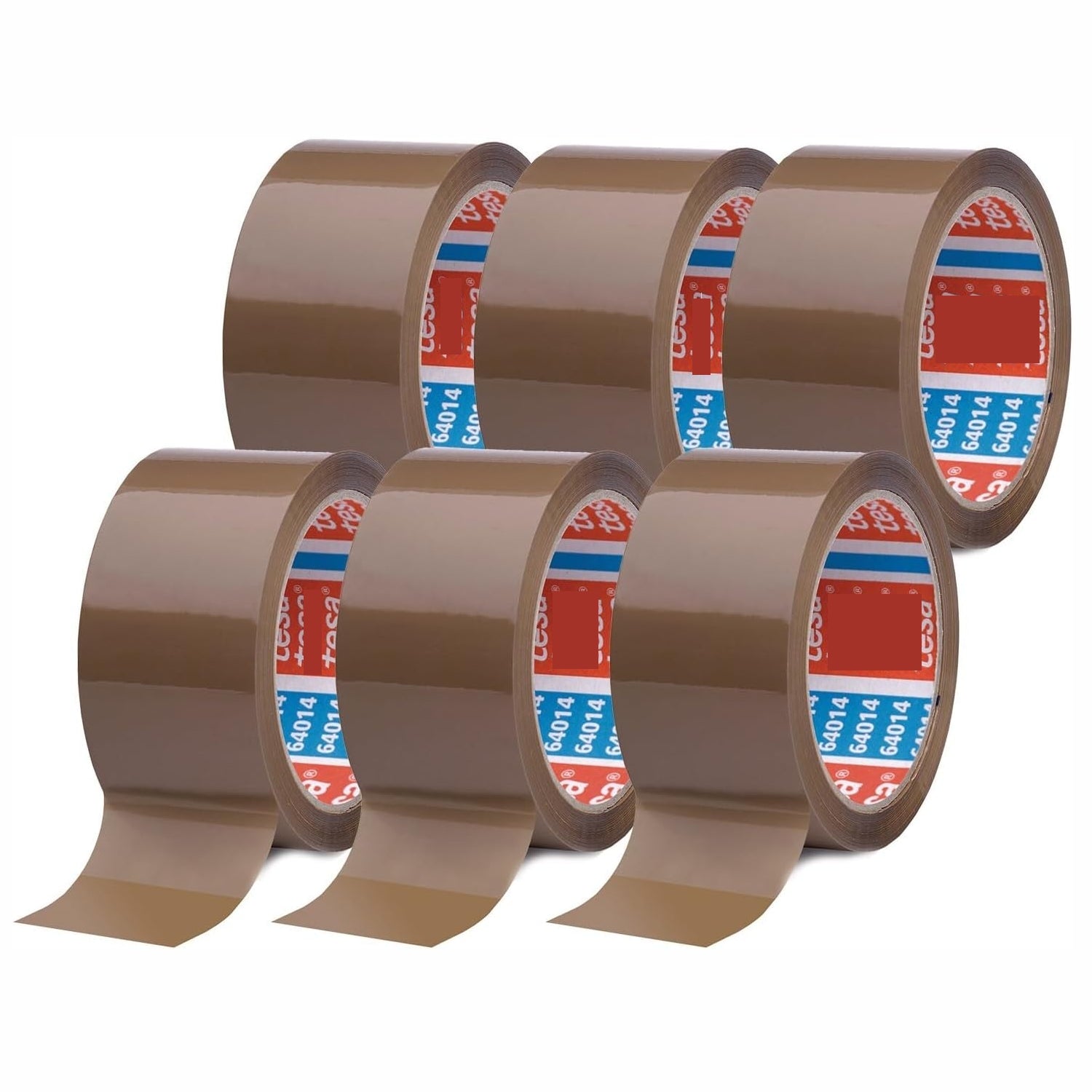 6 rotoli Nastro adesivo avana 28 my acrilico mm.50 metri 66