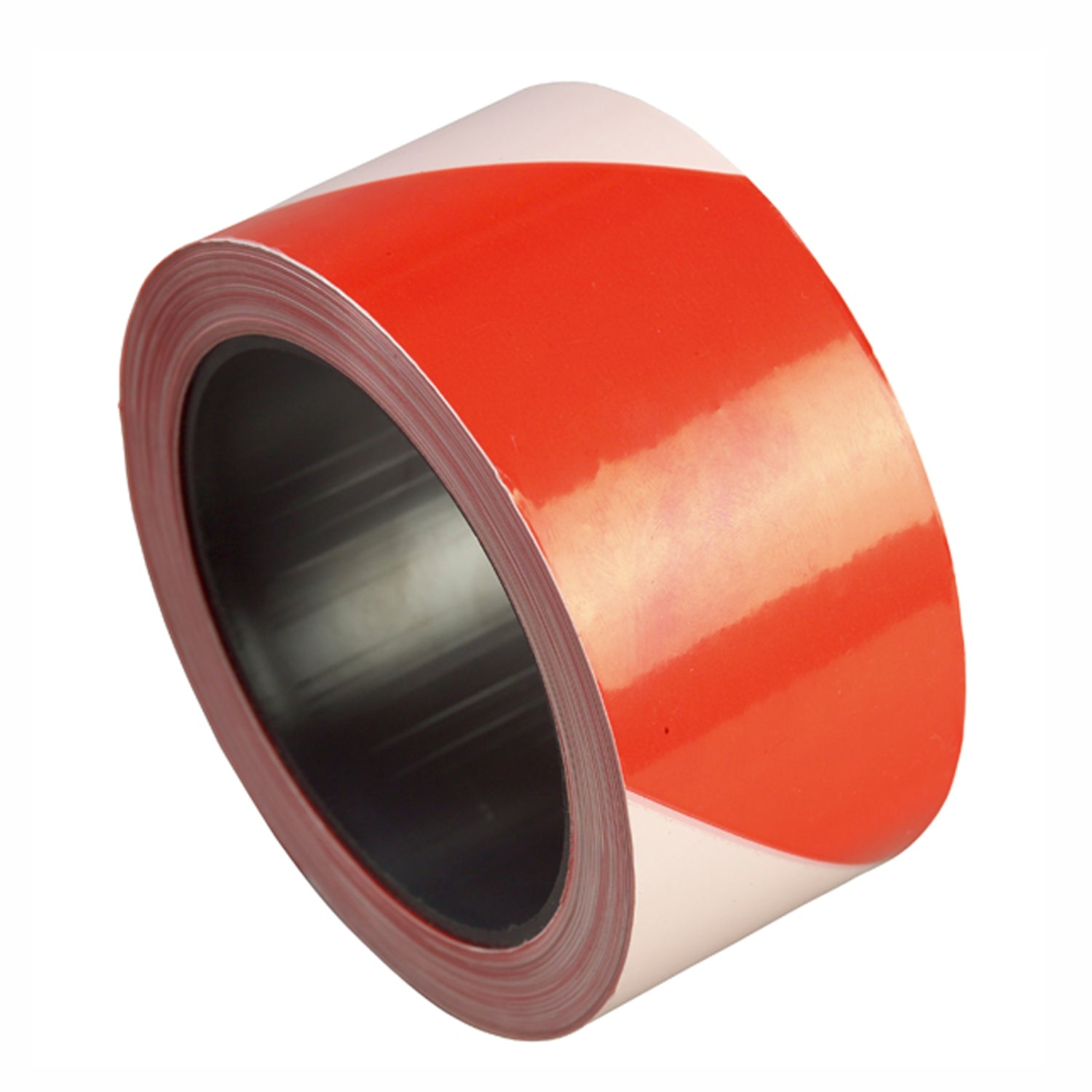 10 rotoli Nastro segnaletico bifacciale polietilene - bianco rosso 100 metri h 50 mm
