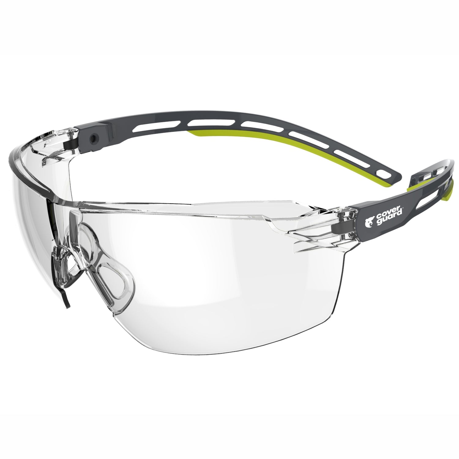 Occhiali incolore antigraffio in policarbonato trattato anti-uv