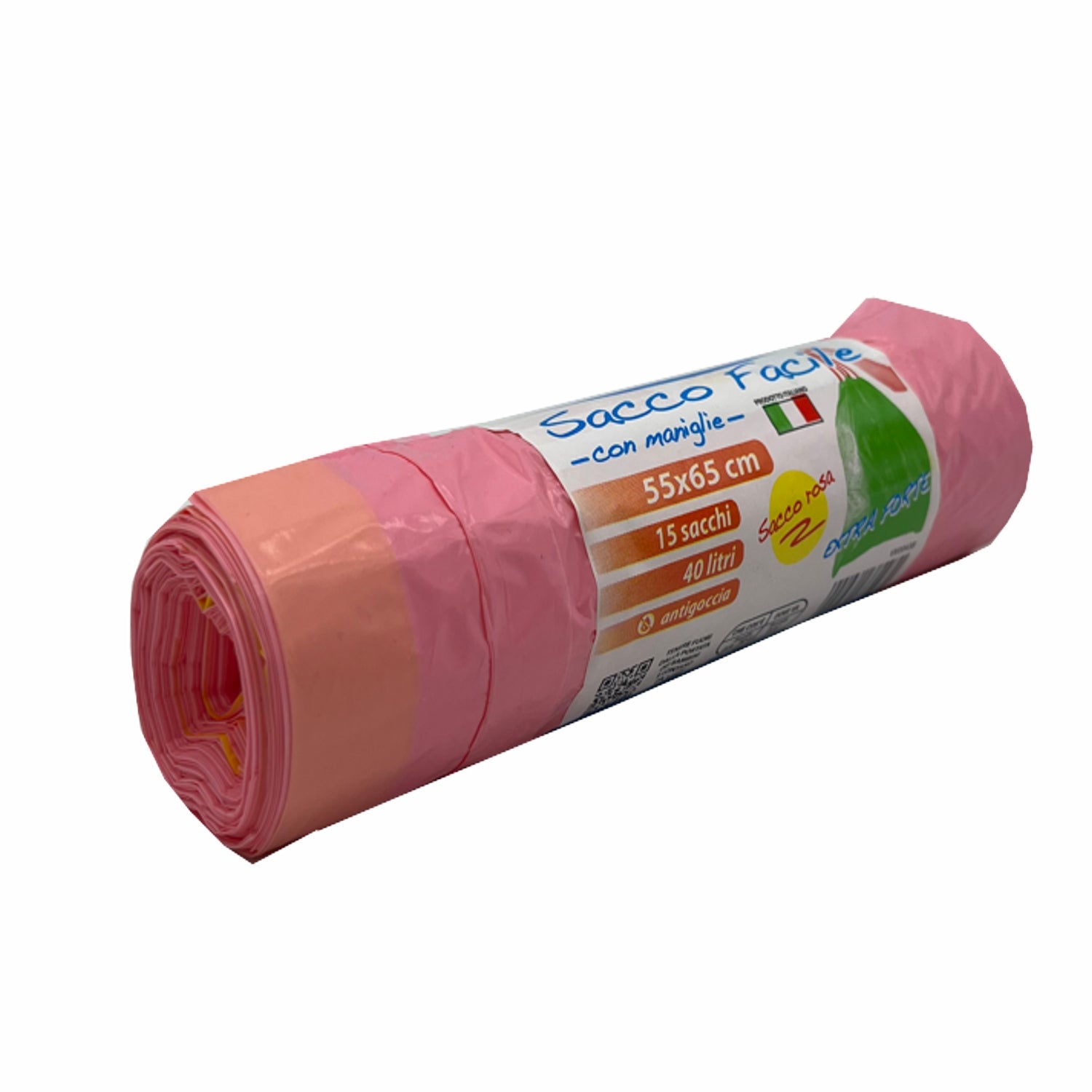 Sacco spazzatura cm.55x65 colore rosa peso gr.12 profumato pz.15 litri