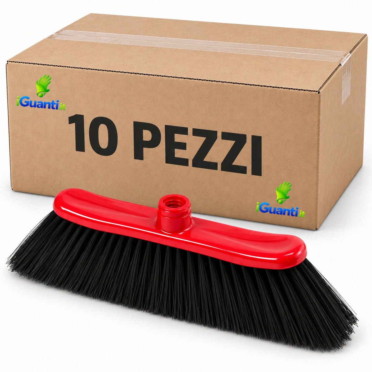 Scopa angolare professionale per interni ed esterni scatola da 10 scope