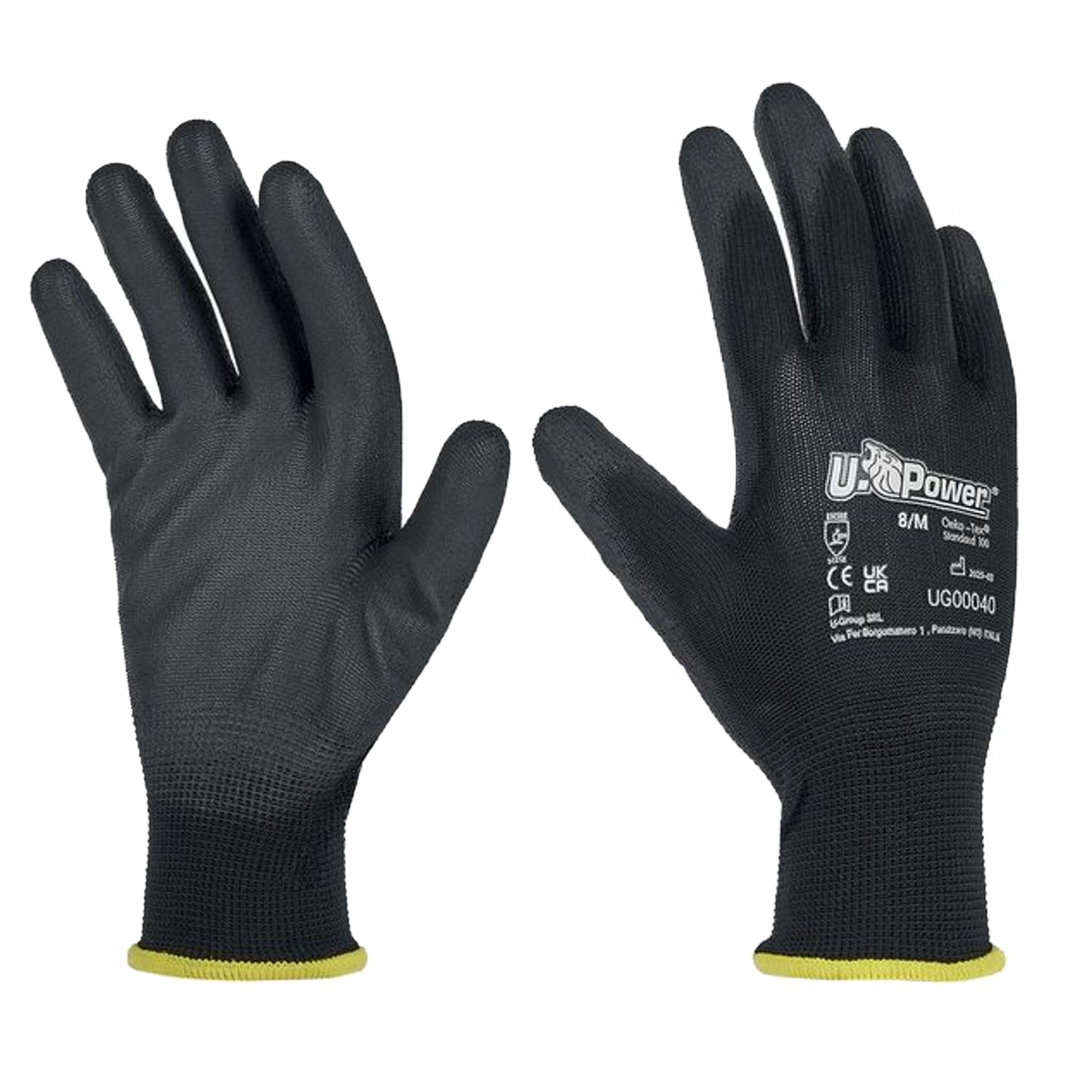 U-Power Guanti da lavoro ONIX rivestito in poliuretano sul palmo