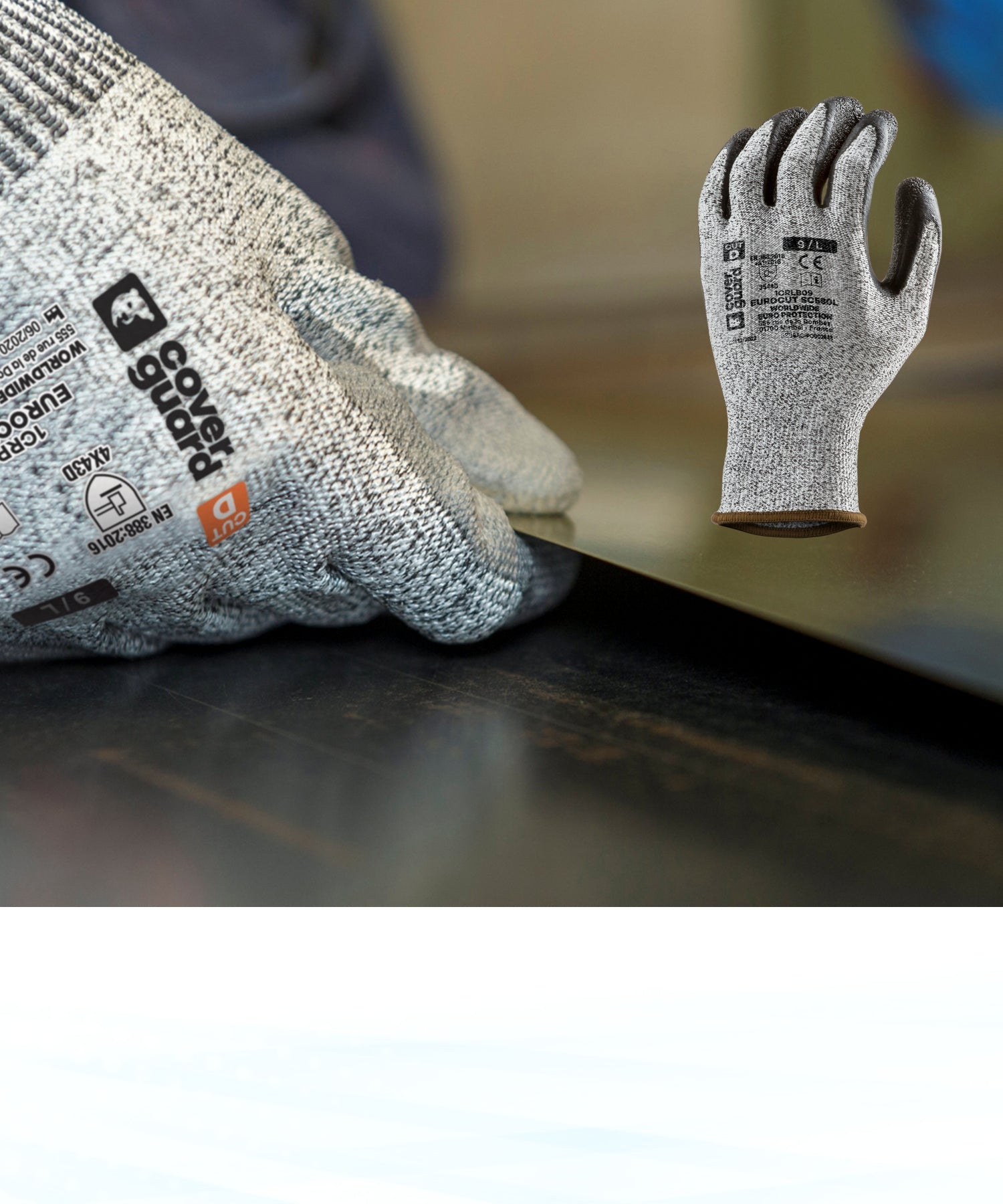 Guanti da lavoro antitaglio palmo spalmato in Lattice II ANSI A3