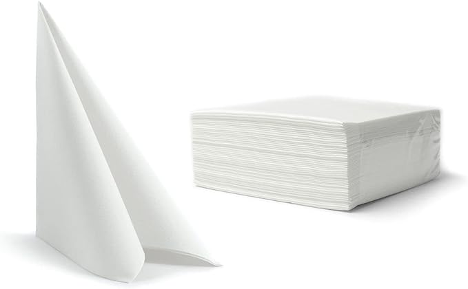 Tovaglioli di carta 2 veli Bianco 1440 tovaglioli formato 38x38 cm. 36 confezioni da 40 pz.