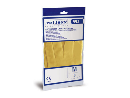 Guanti in lattice felpati giallo Reflexx R90