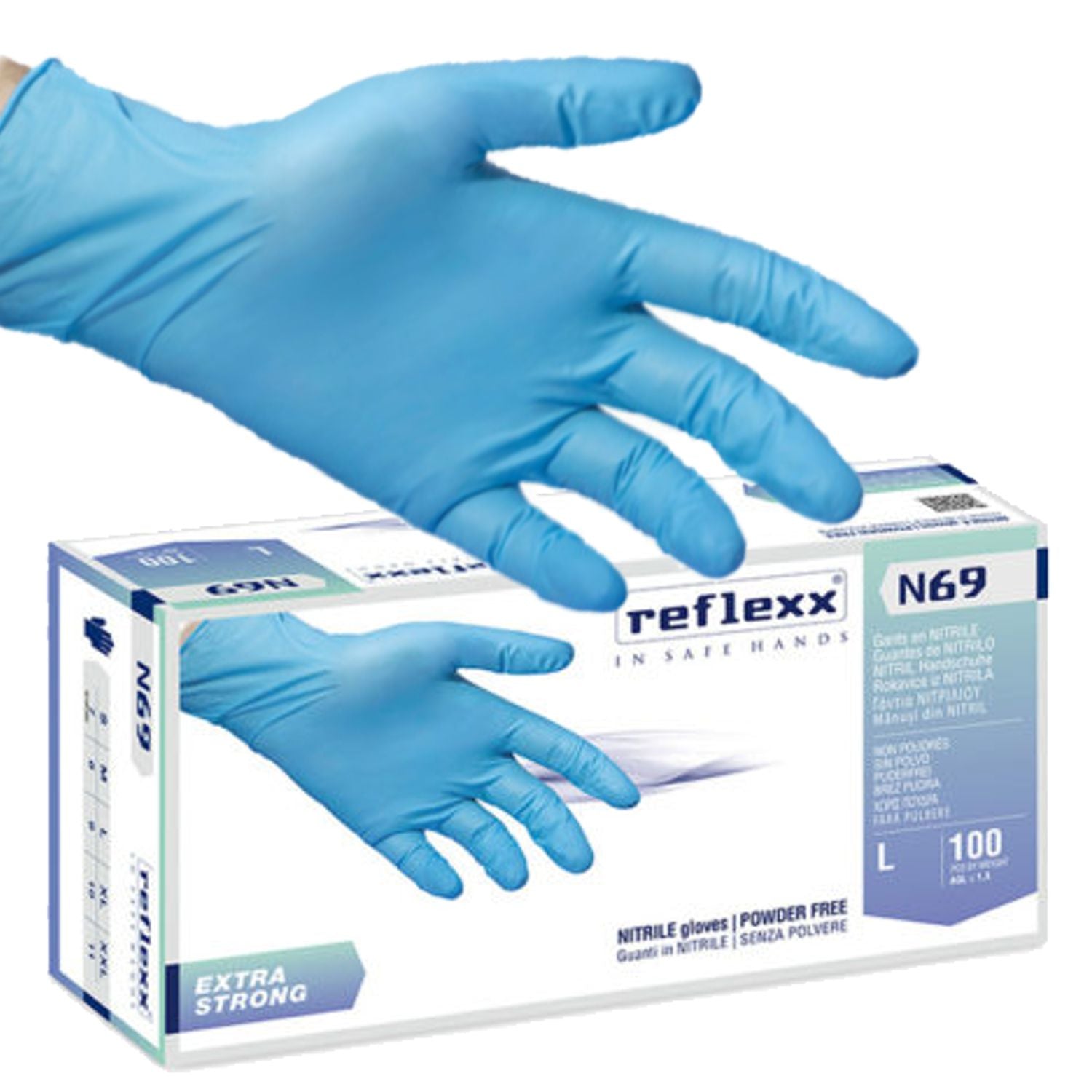 Reflexx n 69 guanti monouso in nitrile