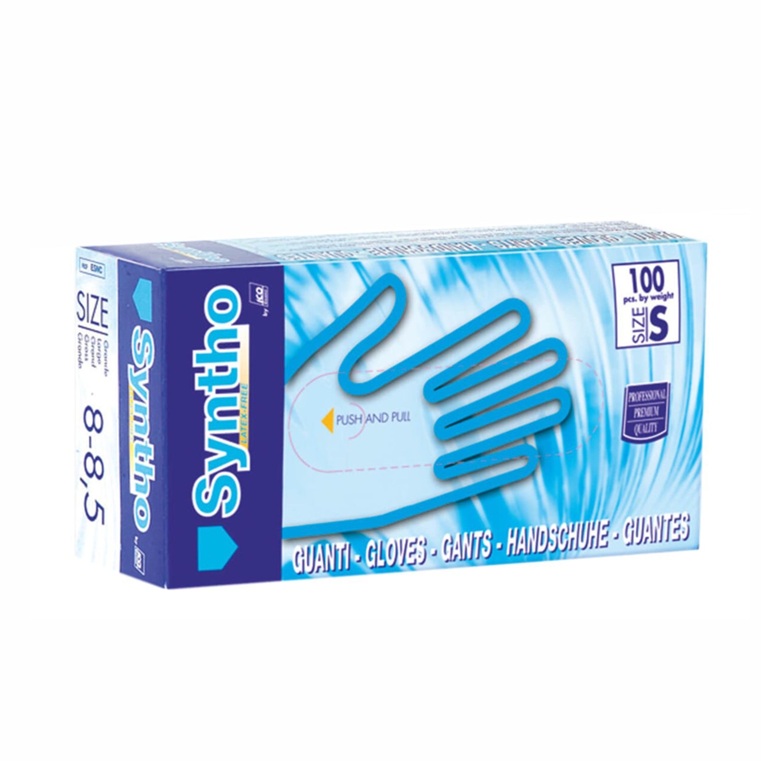 Guanti monouso in nitrile 777 Syntho premium palmpro pz.100 gr. 7,00