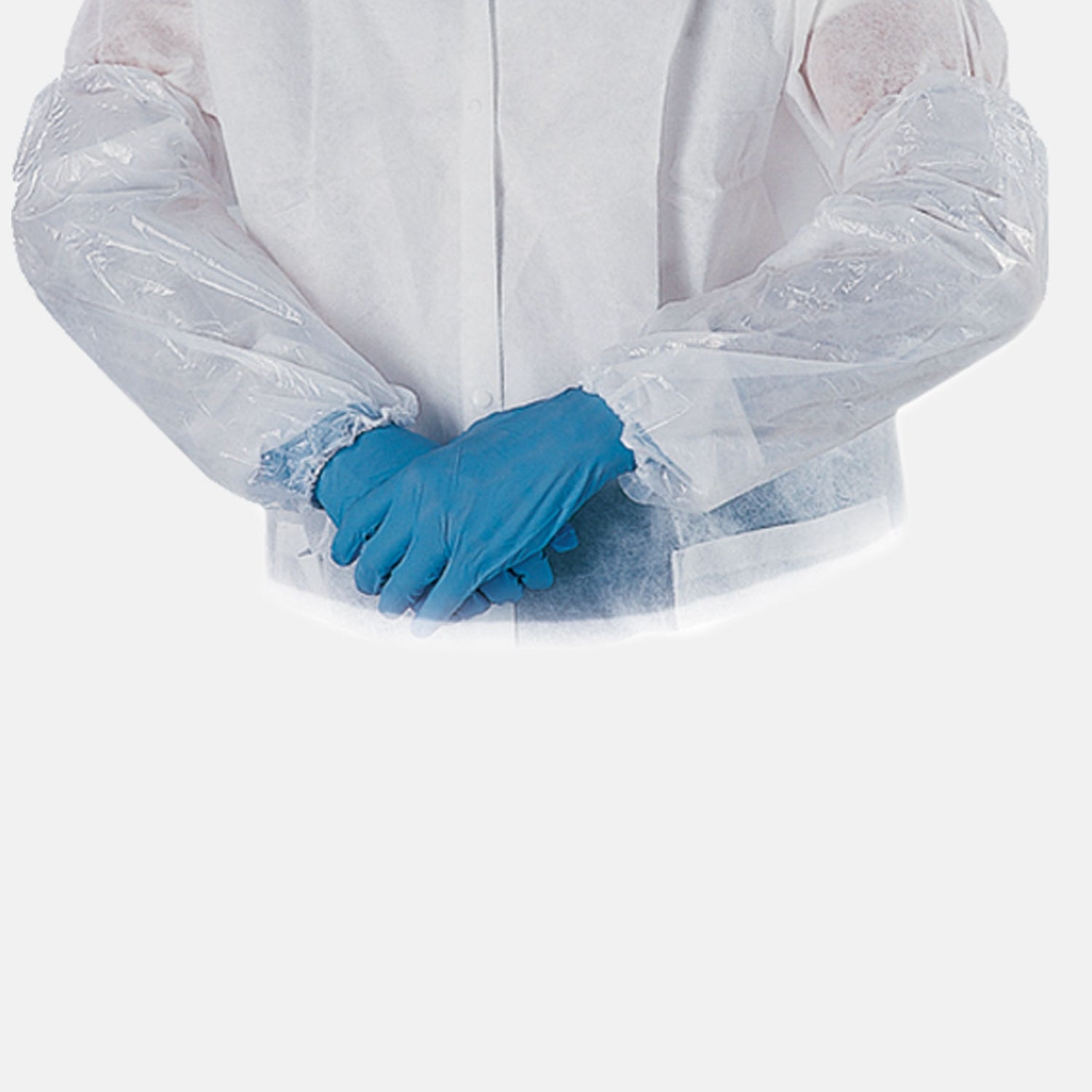 2000 Manicotti colore bianco con bordi elastici