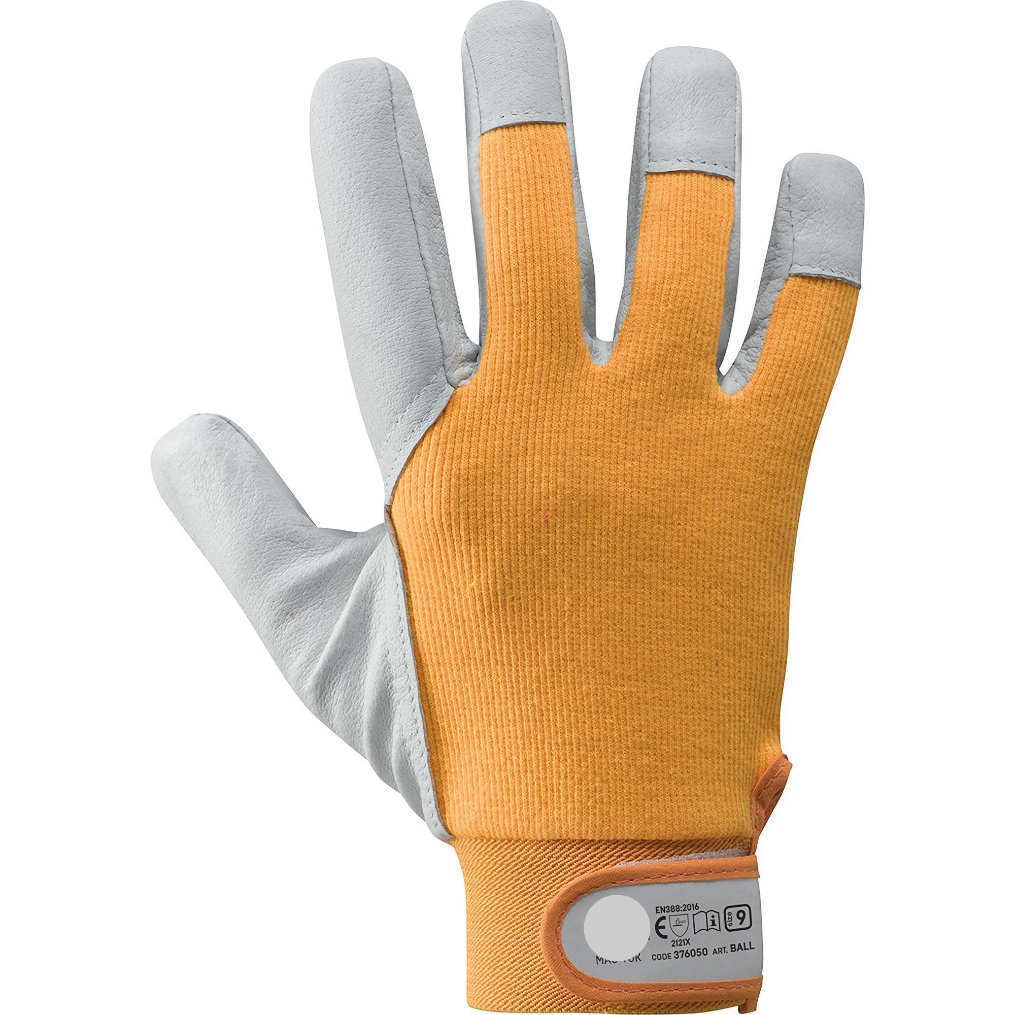 Guanti da lavoro in pelle fiore e cotone Ball 376050