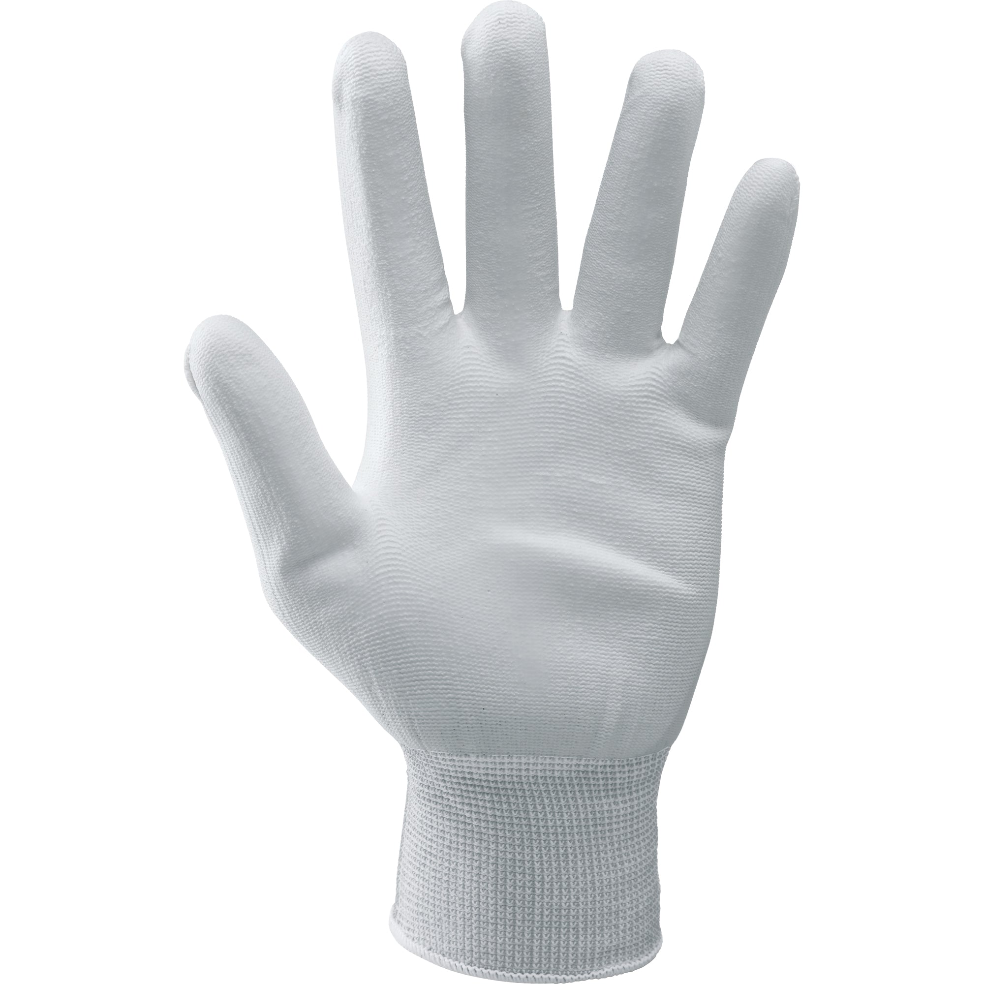 Guanti da lavoro in poliestere bianco rivestito in poliuretano bianco 1pubw