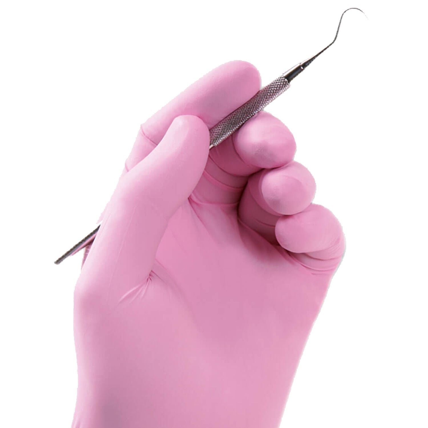 Guanti monouso nitrile rosa senza polvere pz.100 Palmpro expert Med safety 845 gr. 4,00