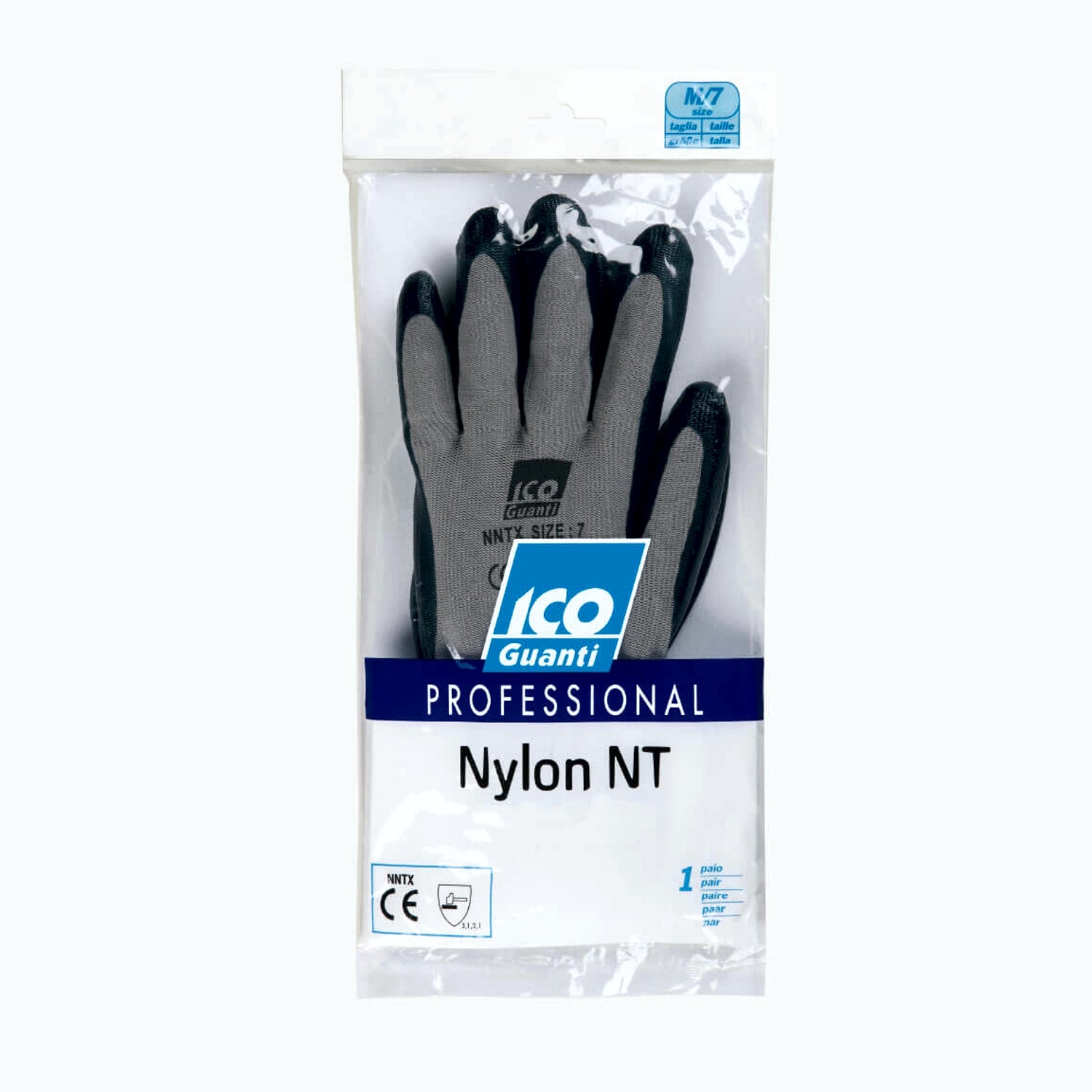 Guanti da lavoro nylon ricoperti in Nitrile protezione da oli e grassi 111