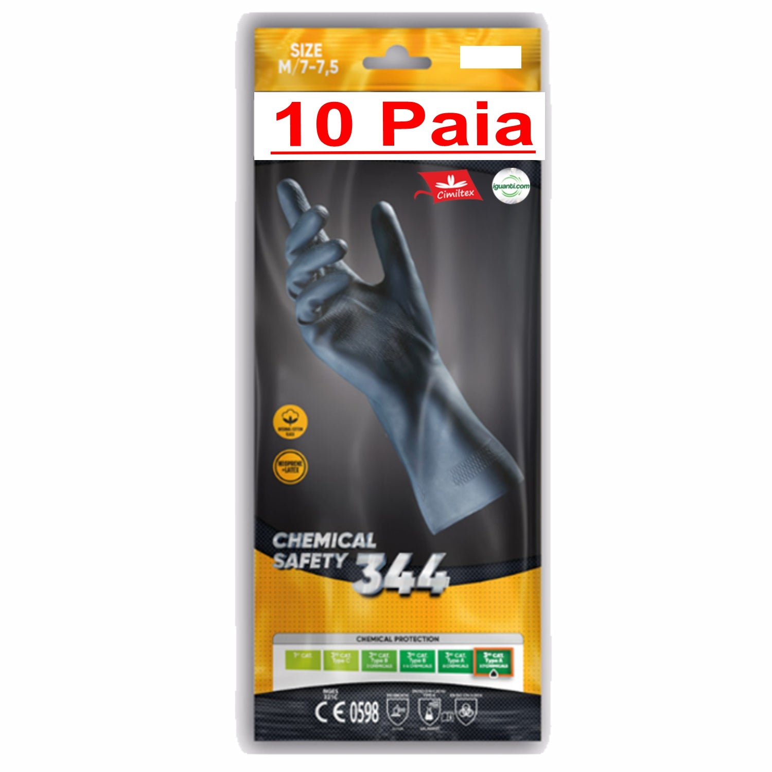 10 paia Guanti nges palmpro chemical safety DPL 344