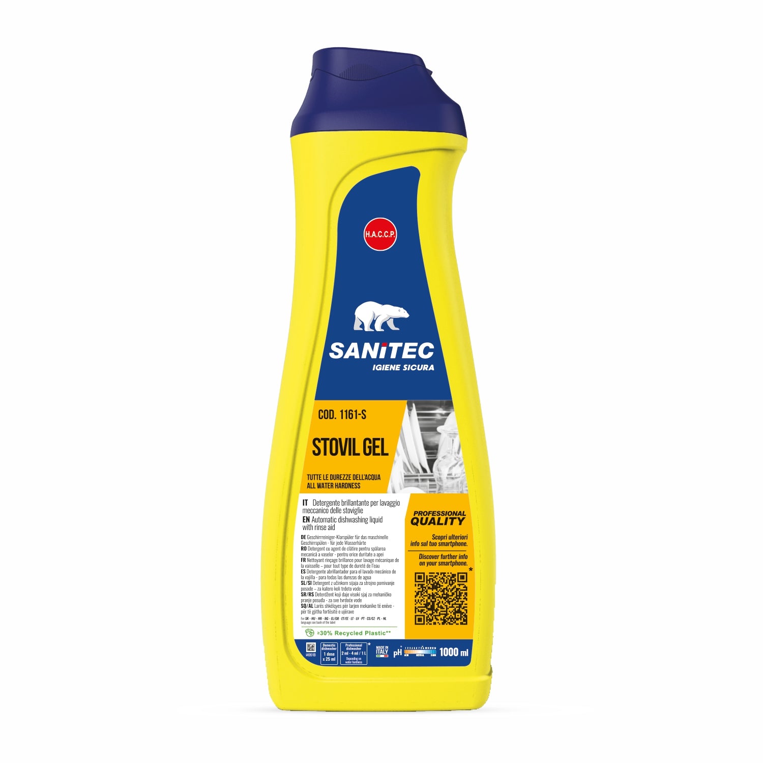 Lavastoviglie Stovil gel  1000ML sanitec 1161-S