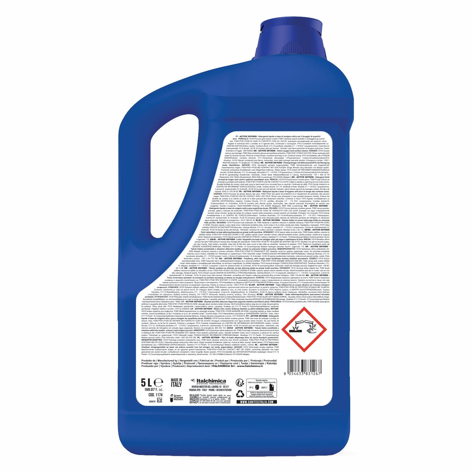 Disinfettante active oxygen 5 litri sanitec 1174